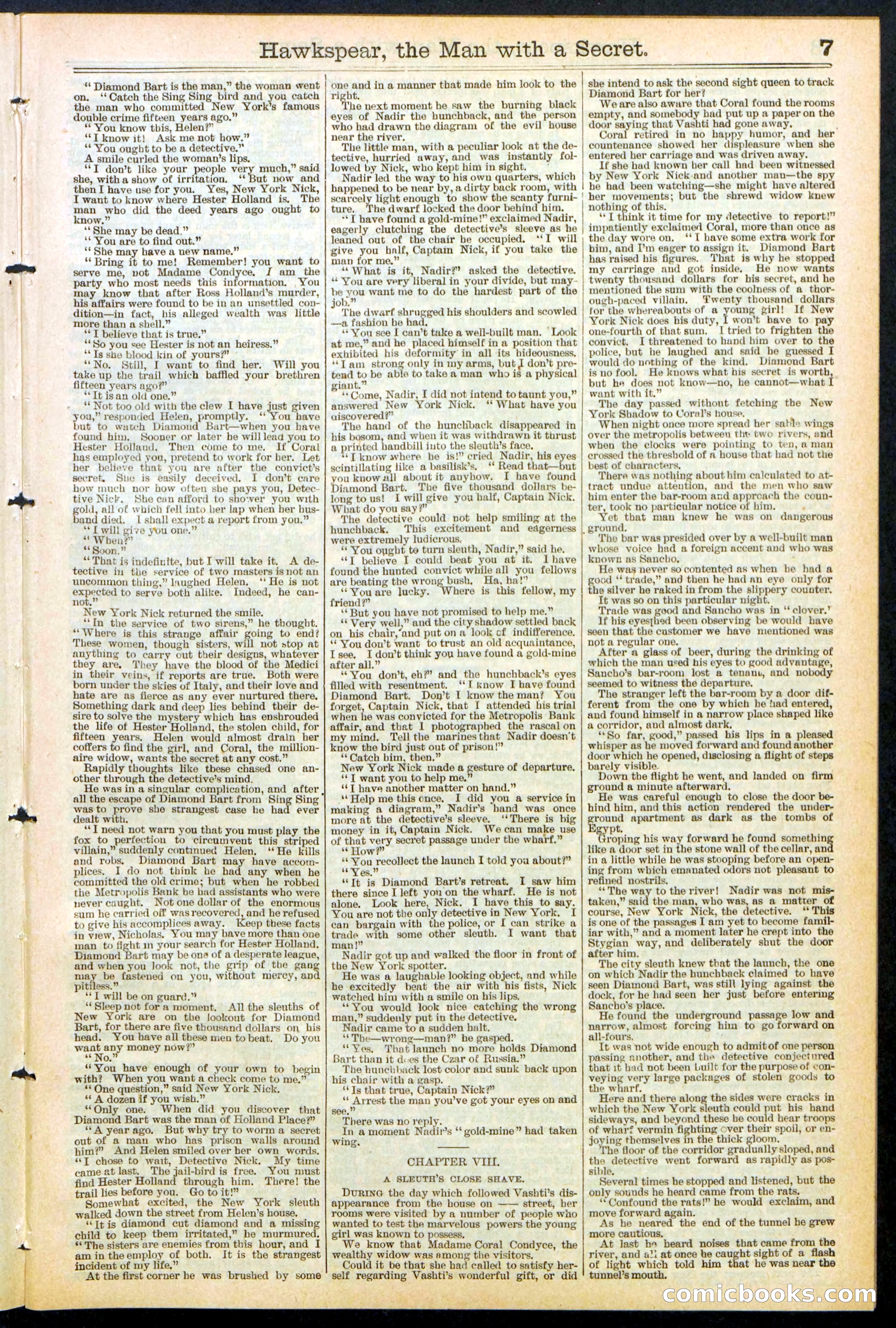 Beadle's New York Dime Library No. 480 — page 7 of 32