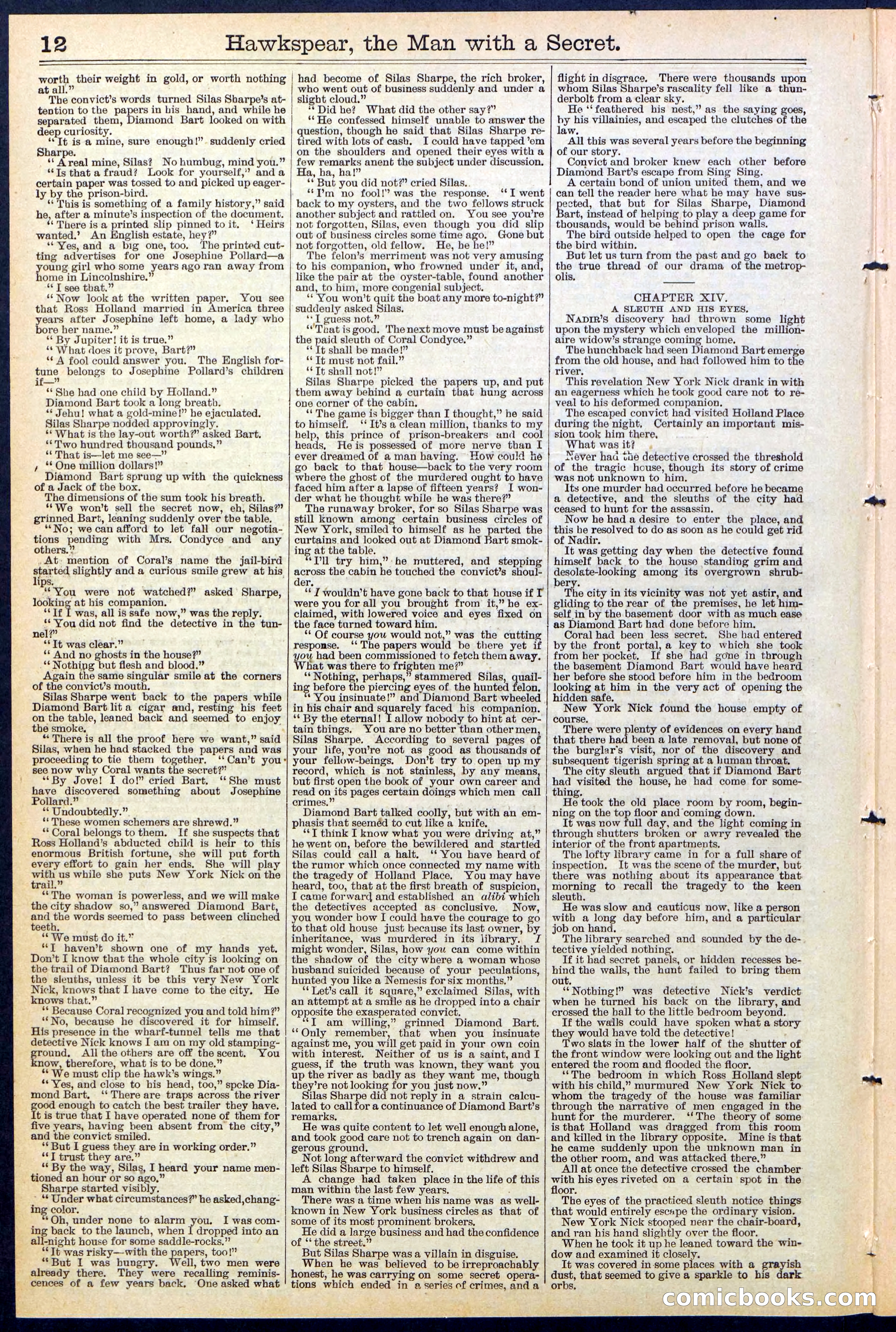 Beadle's New York Dime Library No. 480 — page 12 of 32