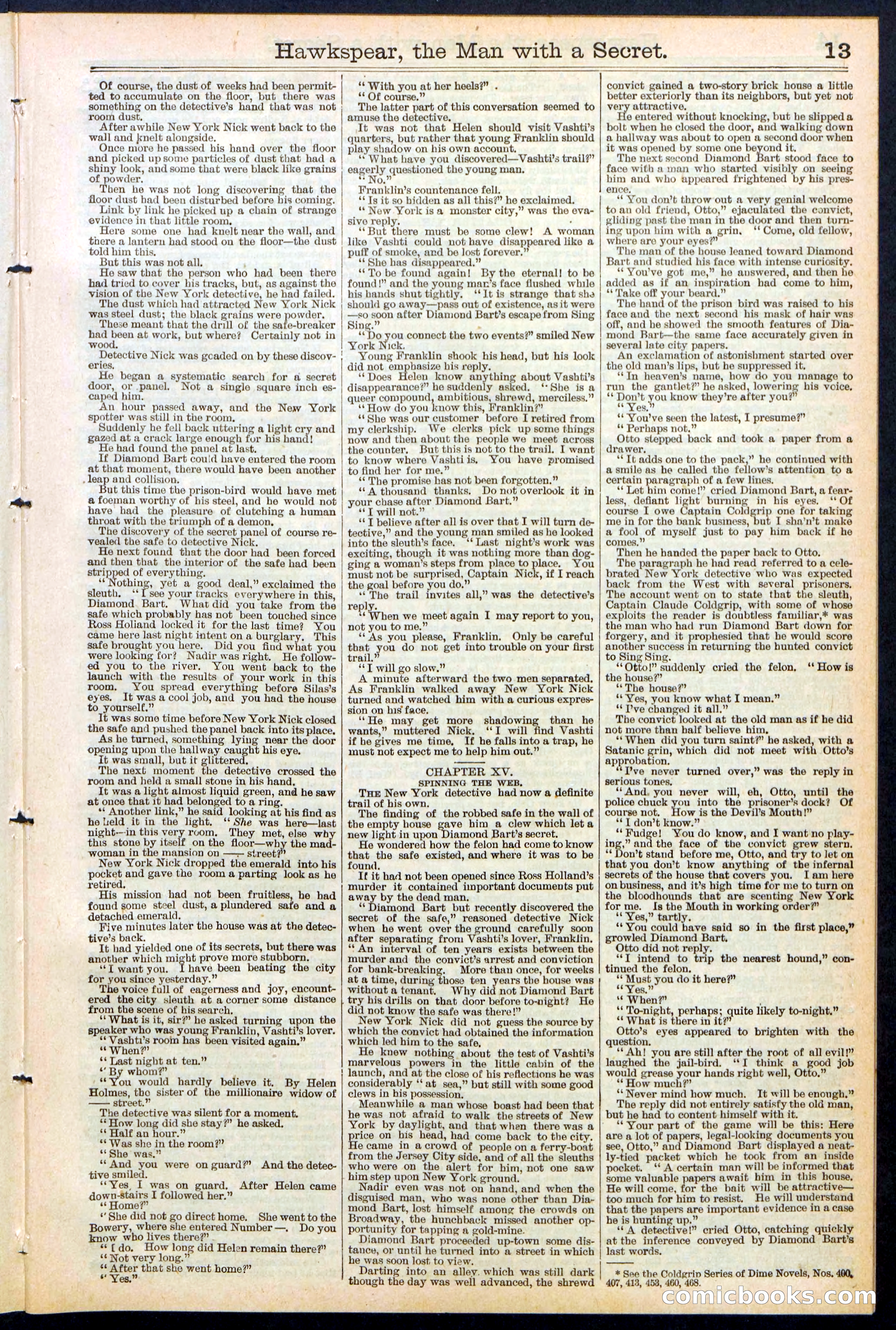 Beadle's New York Dime Library No. 480 — page 13 of 32