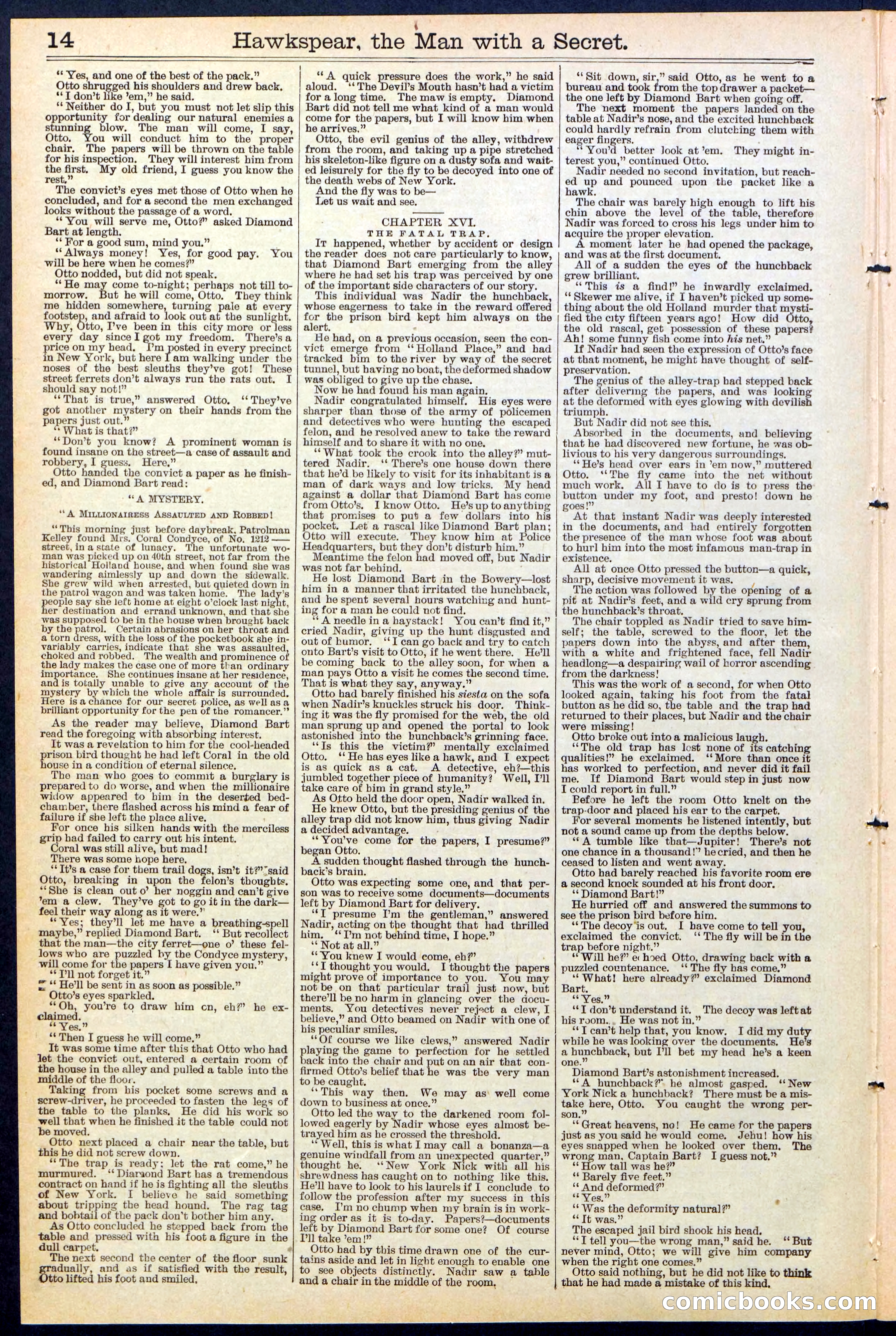 Beadle's New York Dime Library No. 480 — page 14 of 32