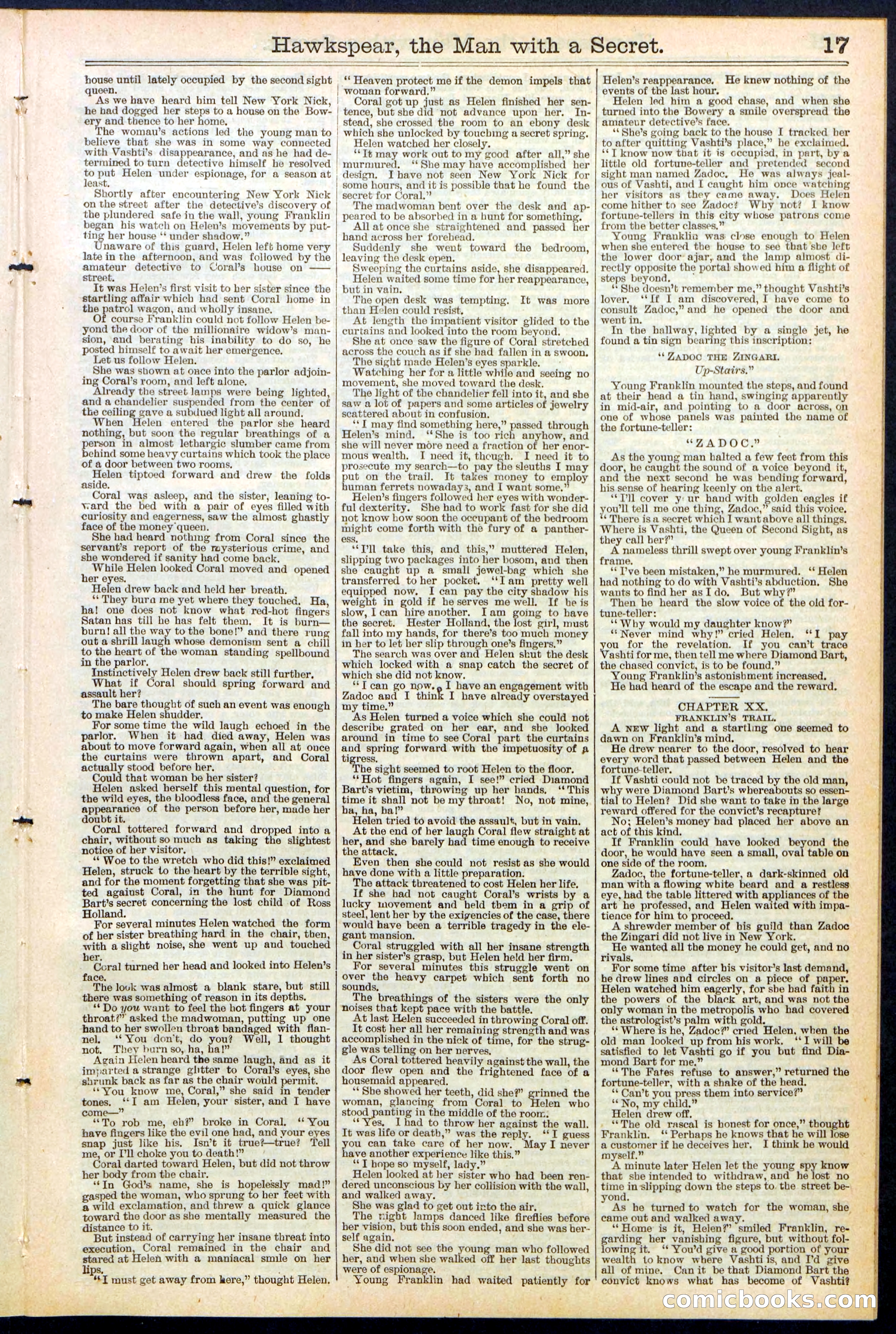 Beadle's New York Dime Library No. 480 — page 17 of 32
