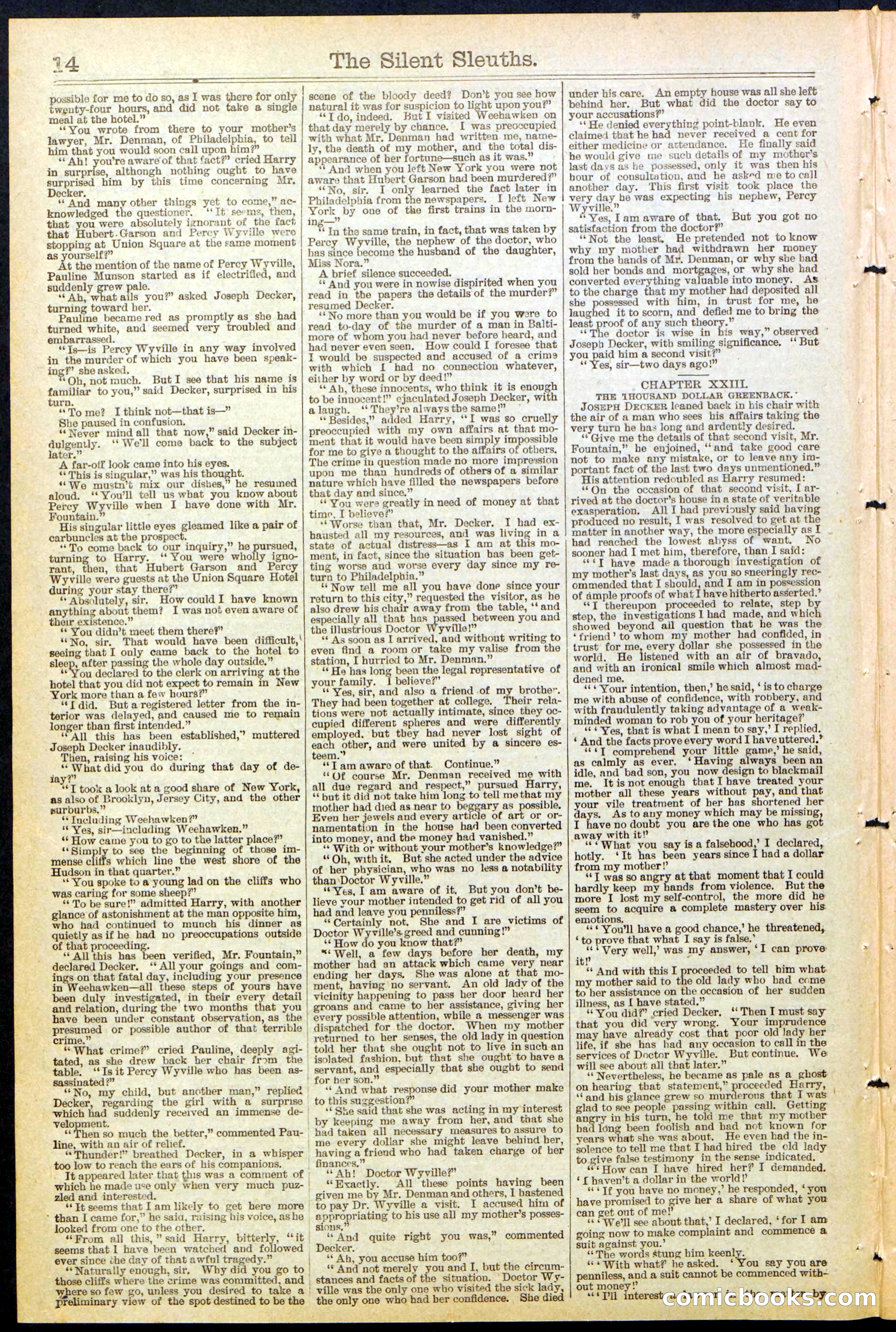 Beadle's Dime Library No. 481 — page 14 of 32