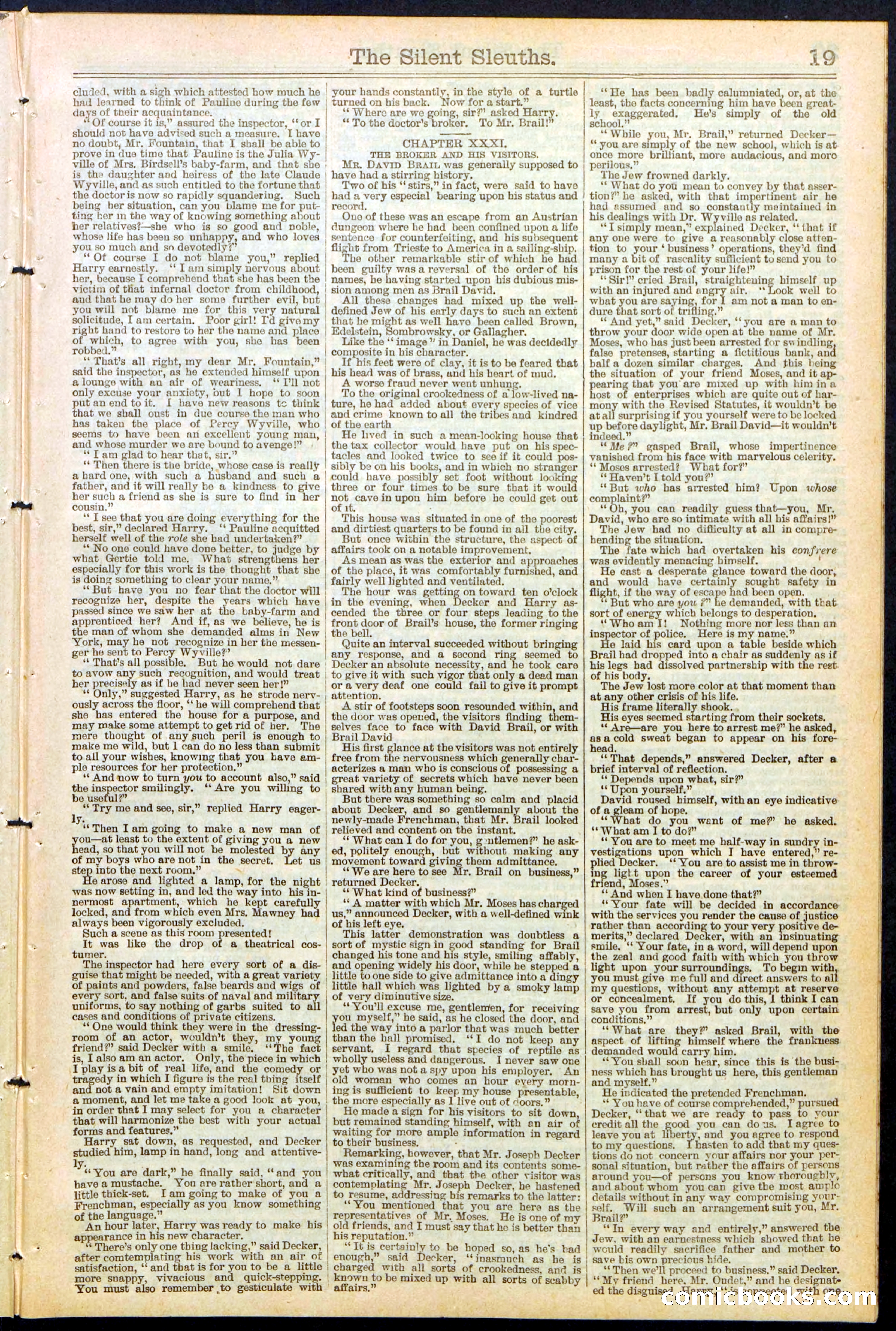 Beadle's Dime Library No. 481 — page 19 of 32