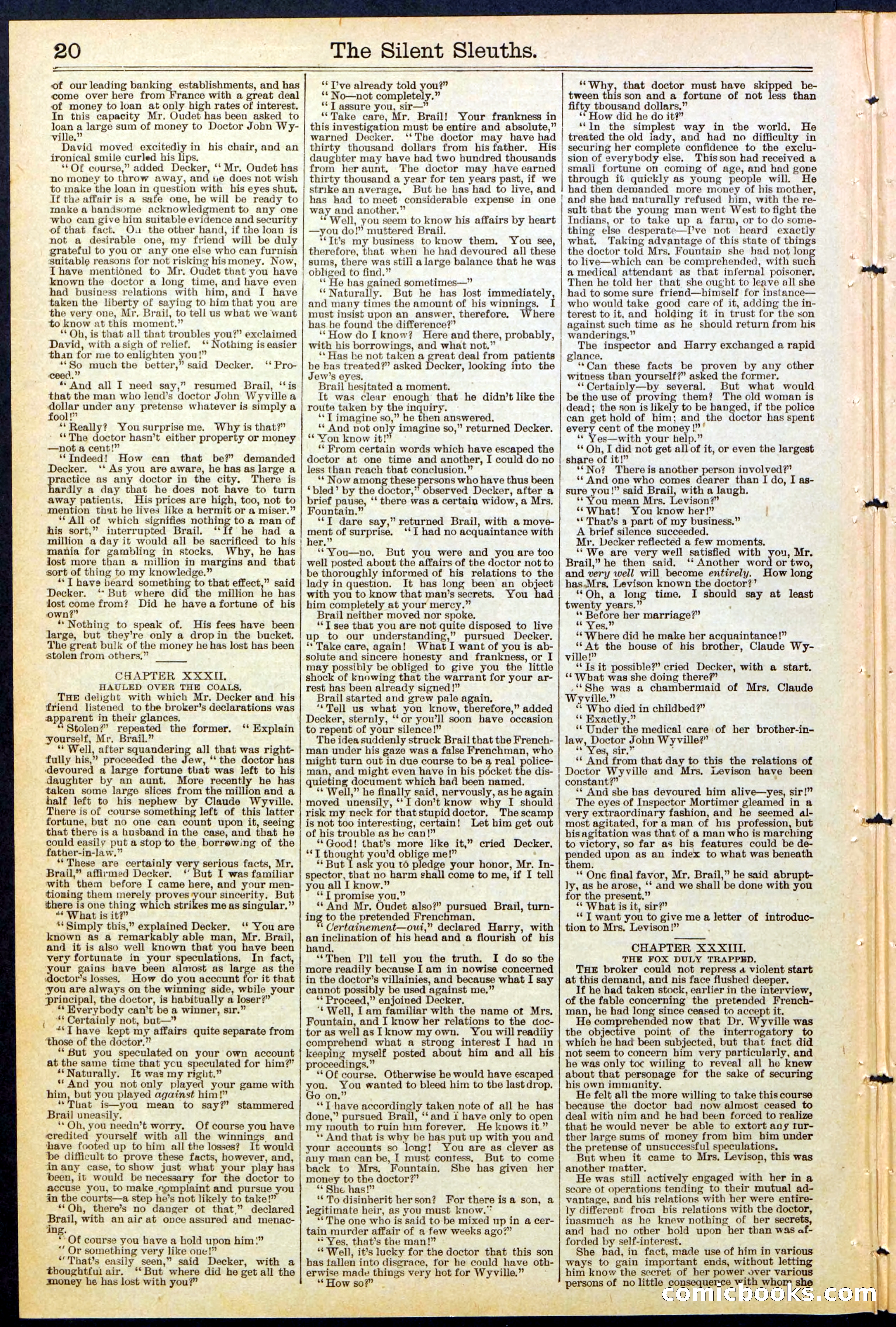 Beadle's Dime Library No. 481 — page 20 of 32