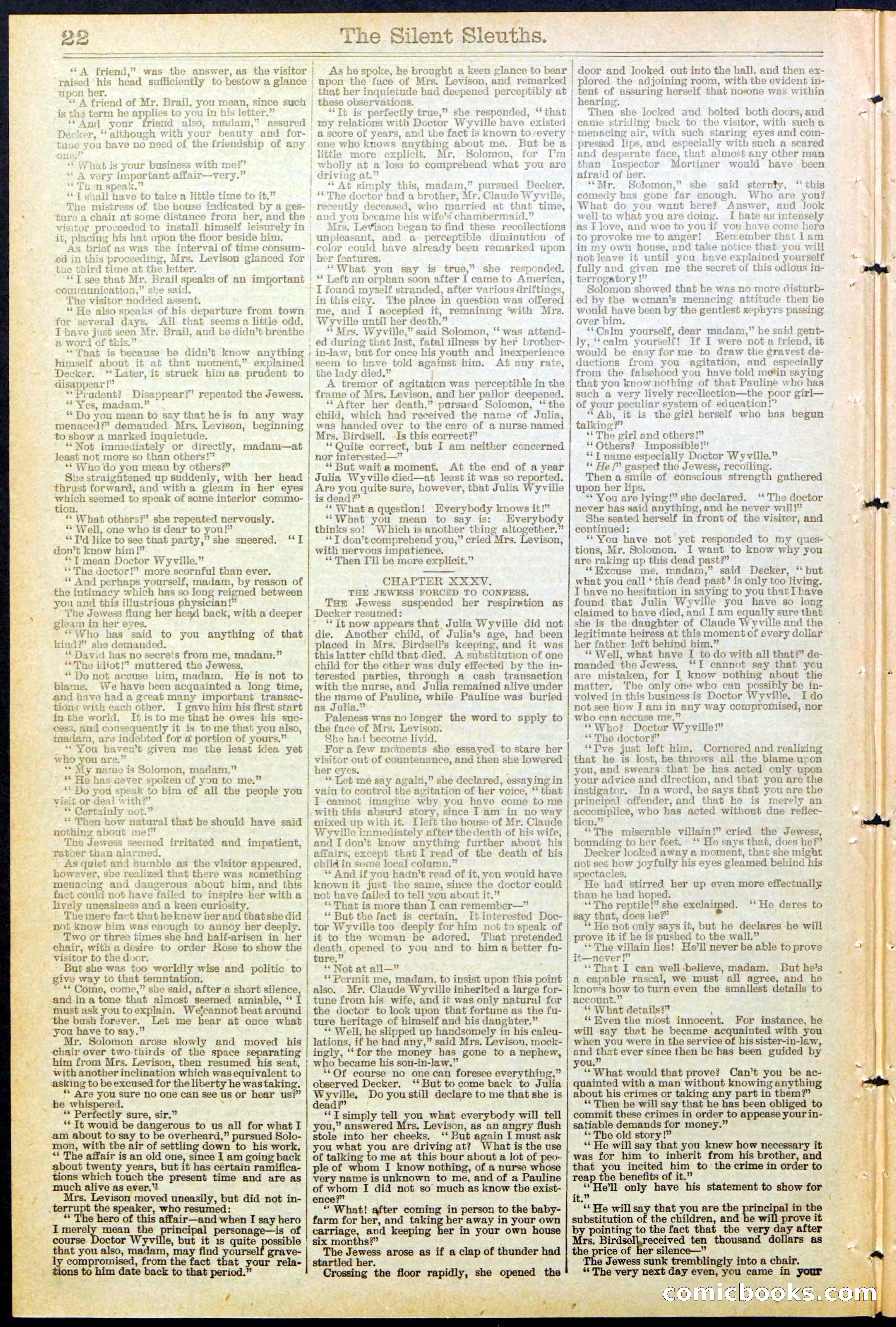 Beadle's Dime Library No. 481 — page 22 of 32