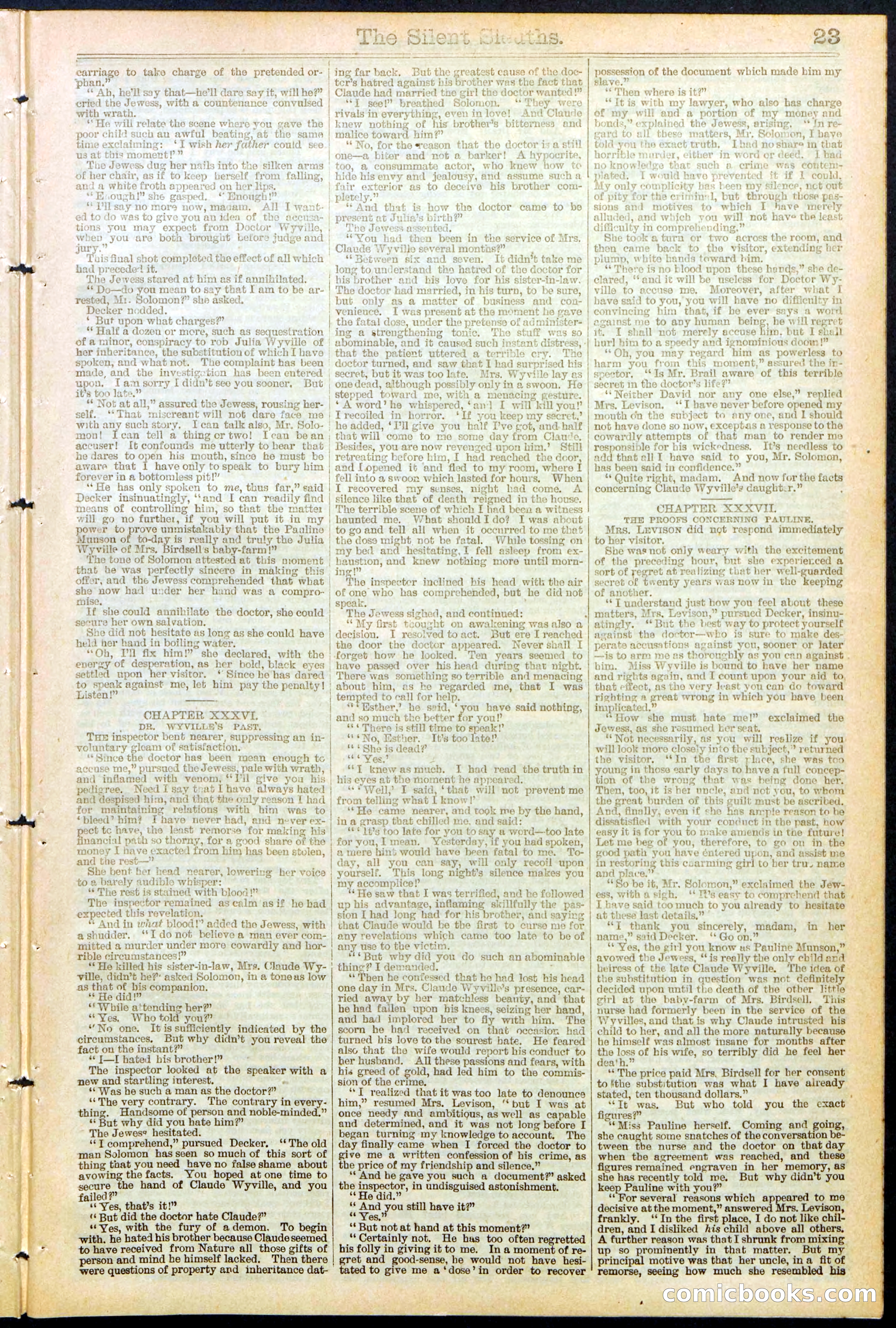 Beadle's Dime Library No. 481 — page 23 of 32