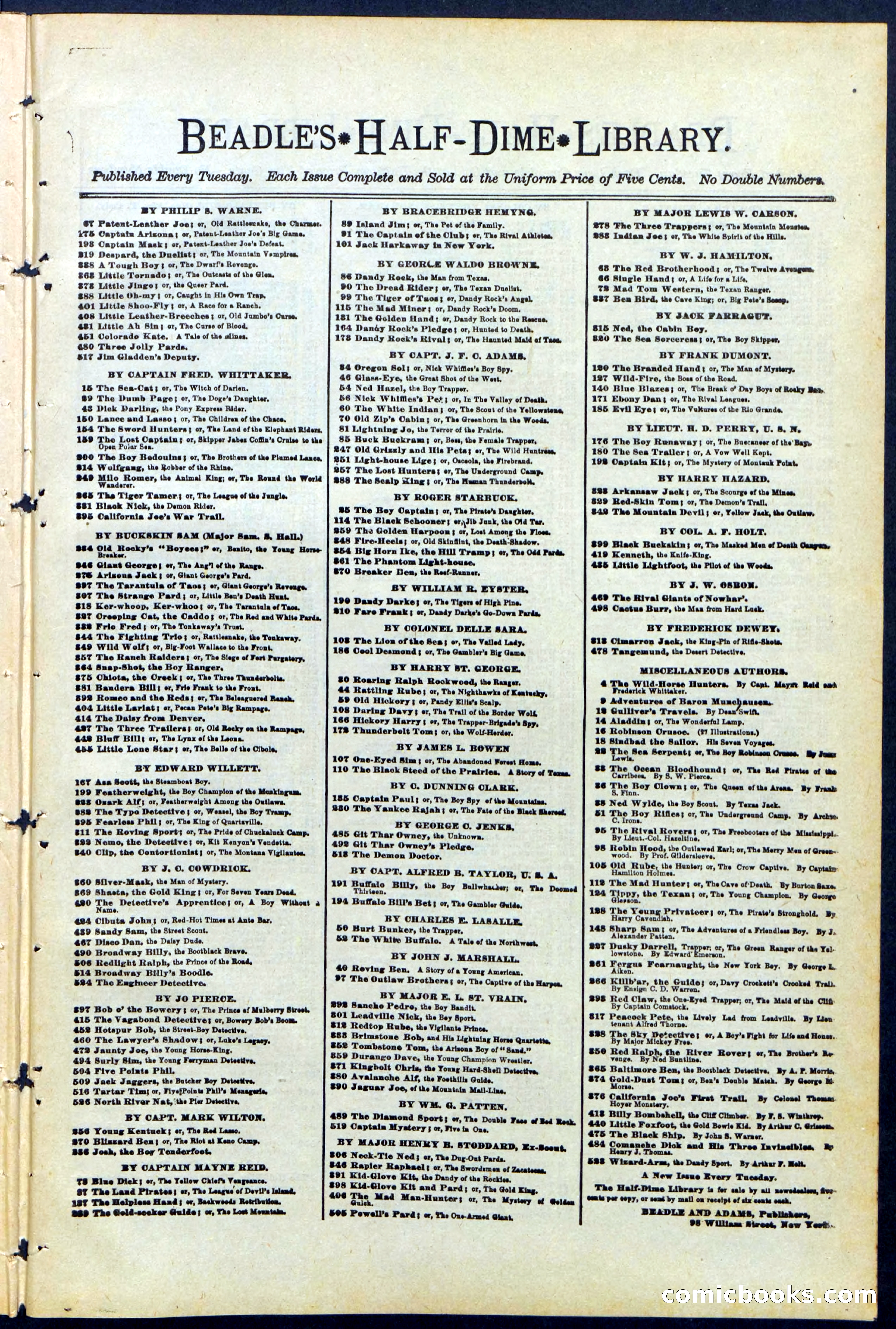 Beadle's Dime Library No. 481 — page 29 of 32