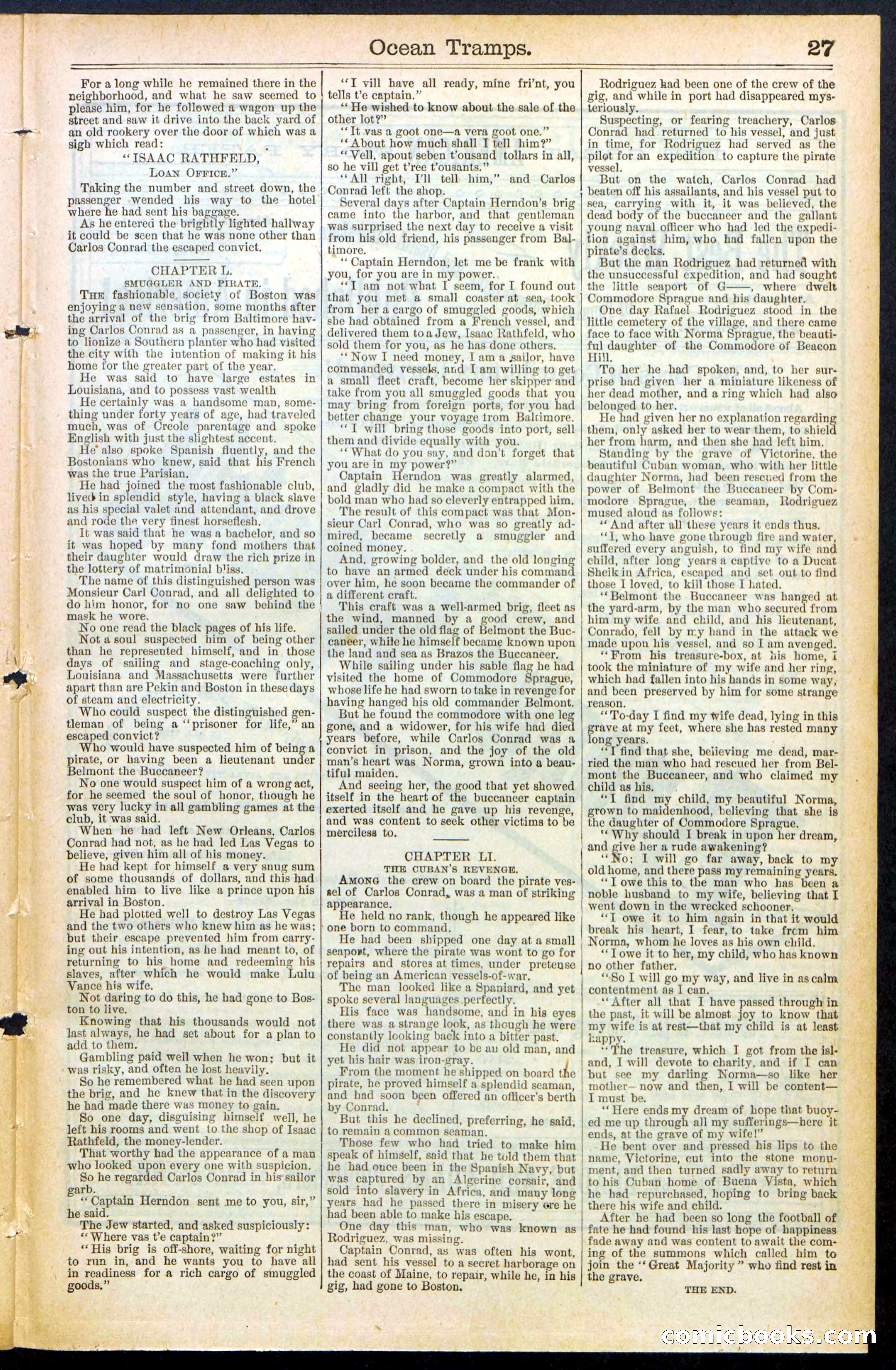 Beadle's New York Dime Library No. 482 — page 27 of 32