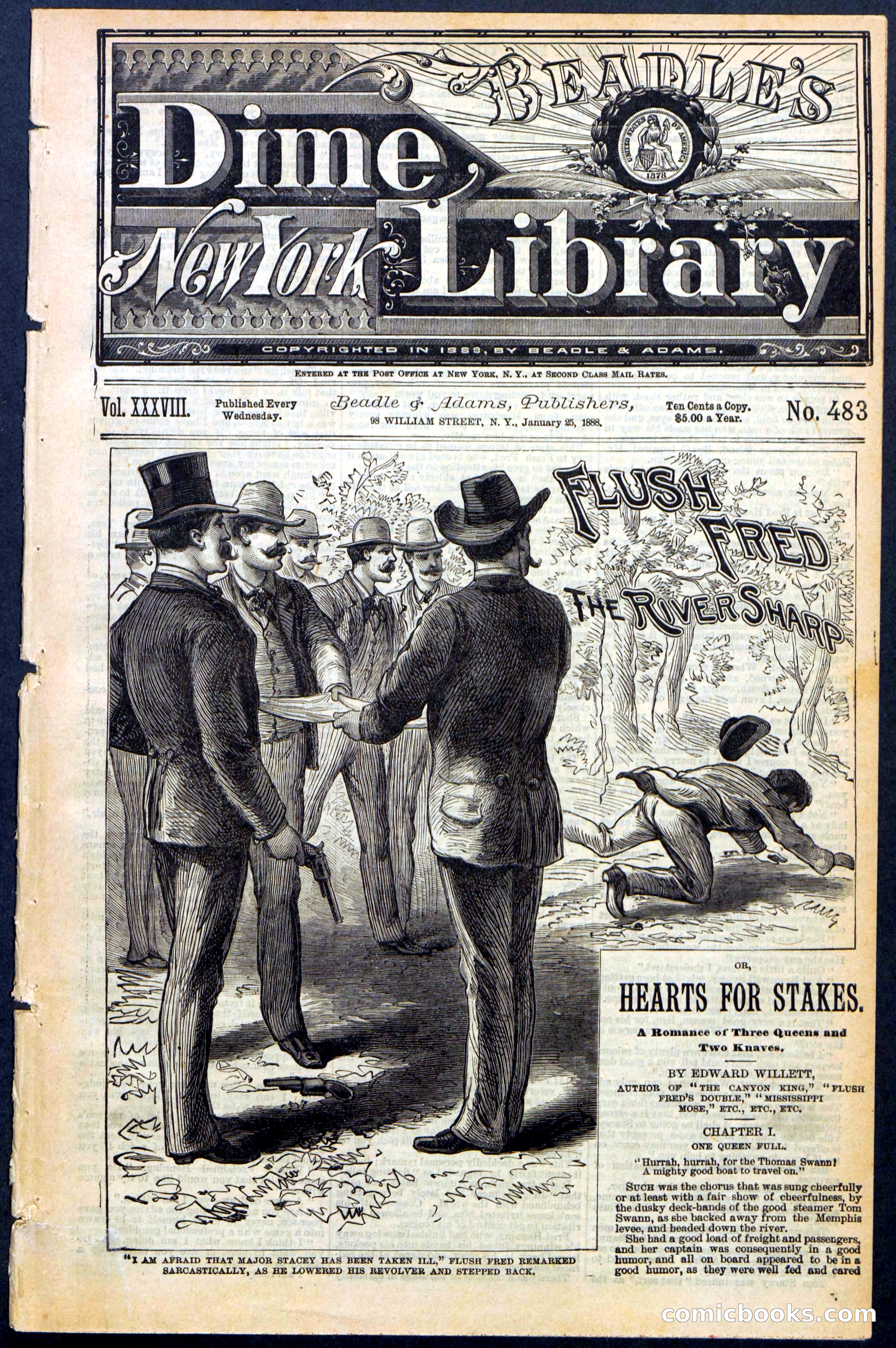 Beadle's New York Dime Library No. 483 — page 1 of 32