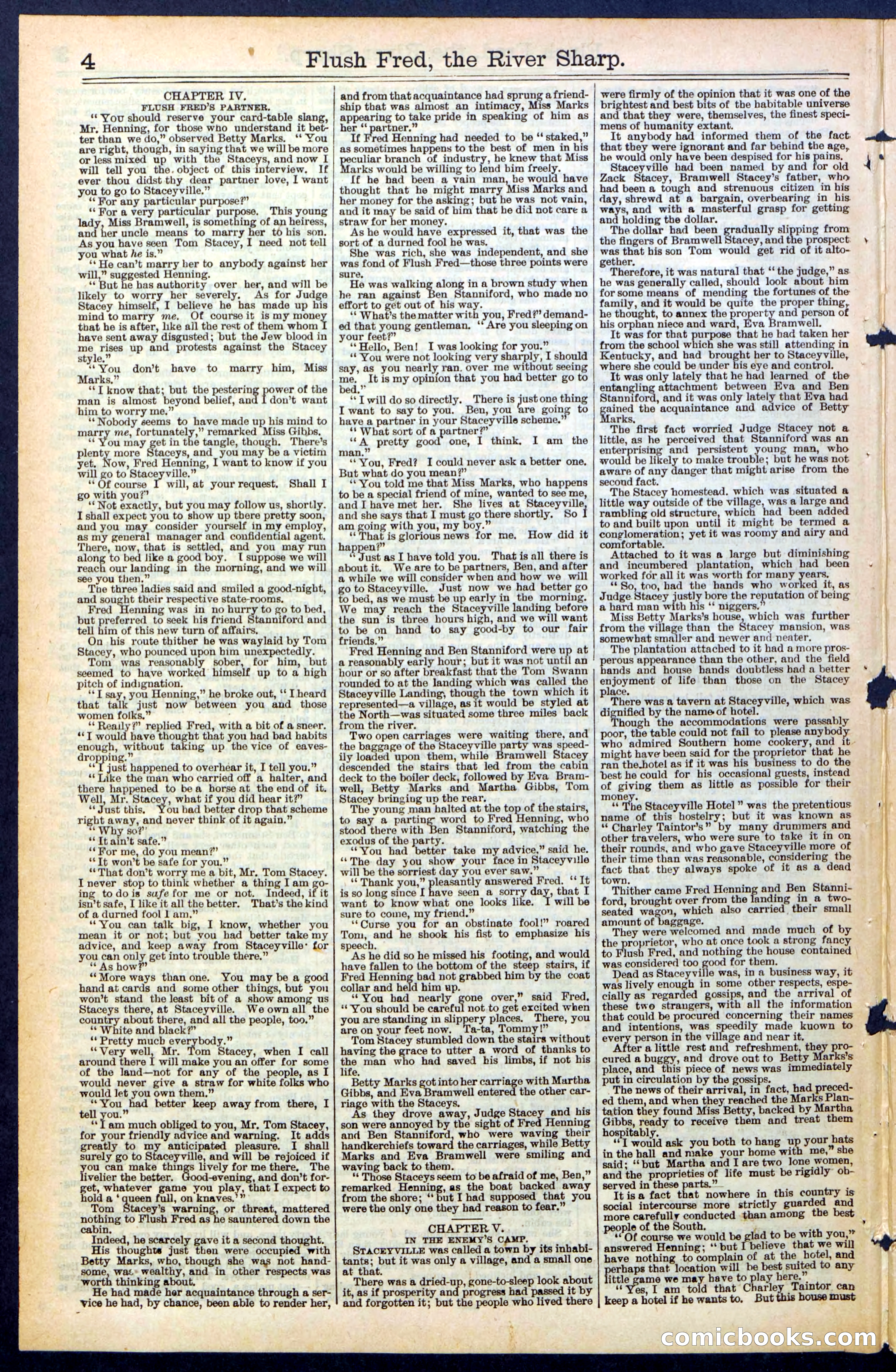 Beadle's New York Dime Library No. 483 — page 4 of 32