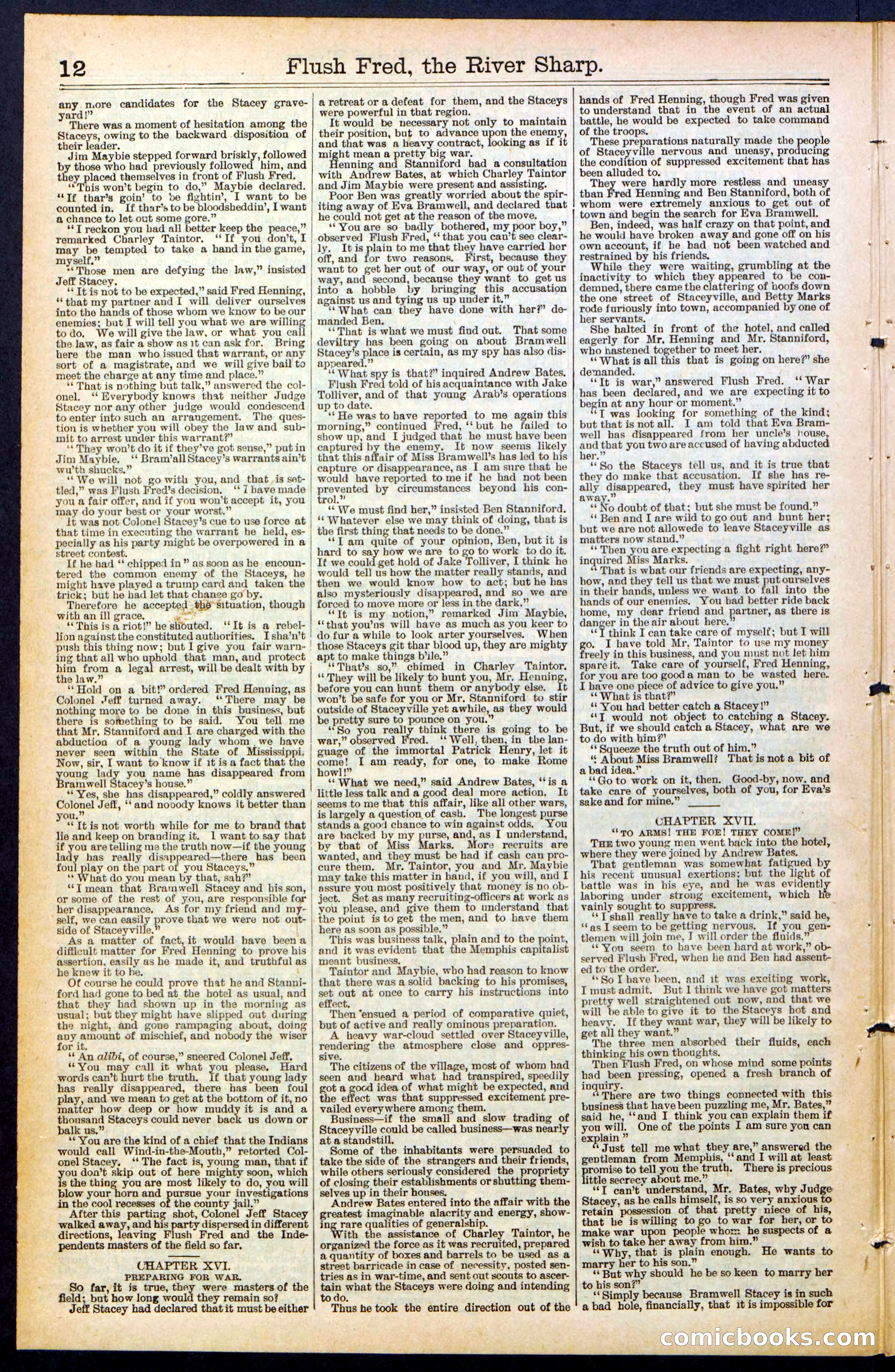 Beadle's New York Dime Library No. 483 — page 12 of 32