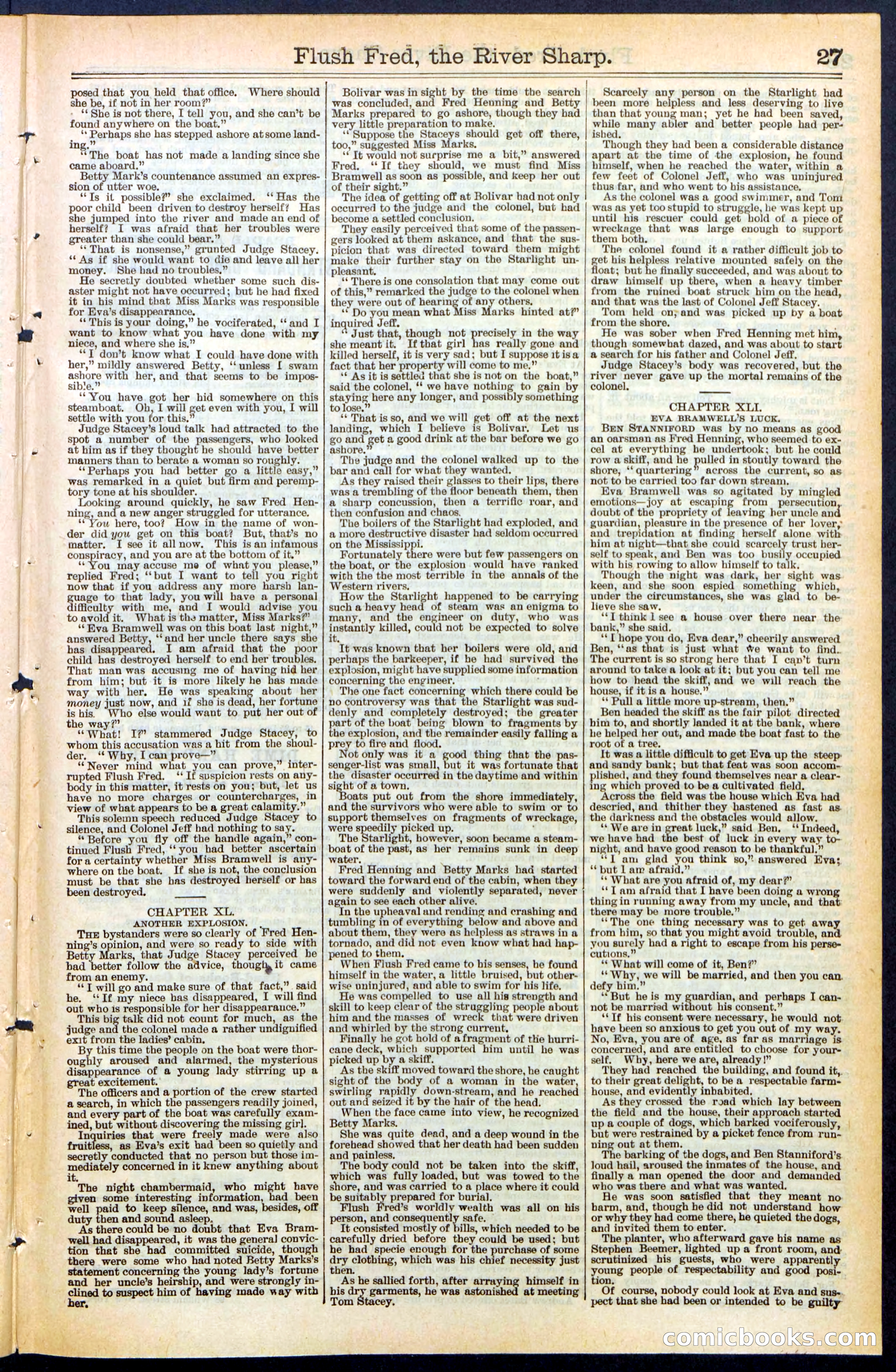 Beadle's New York Dime Library No. 483 — page 27 of 32