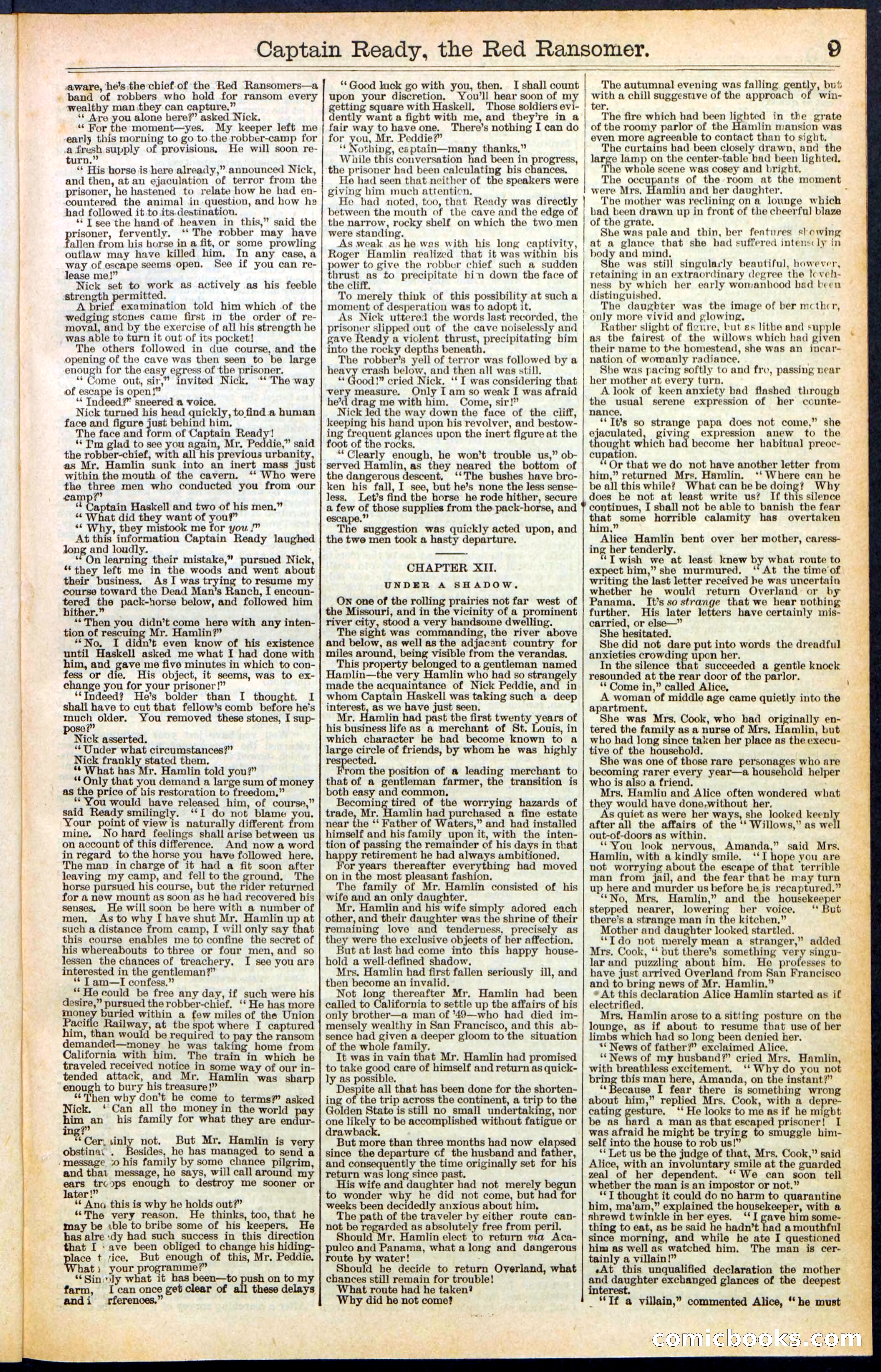 Beadle's New York Dime Library, No. 484 — page 9 of 32