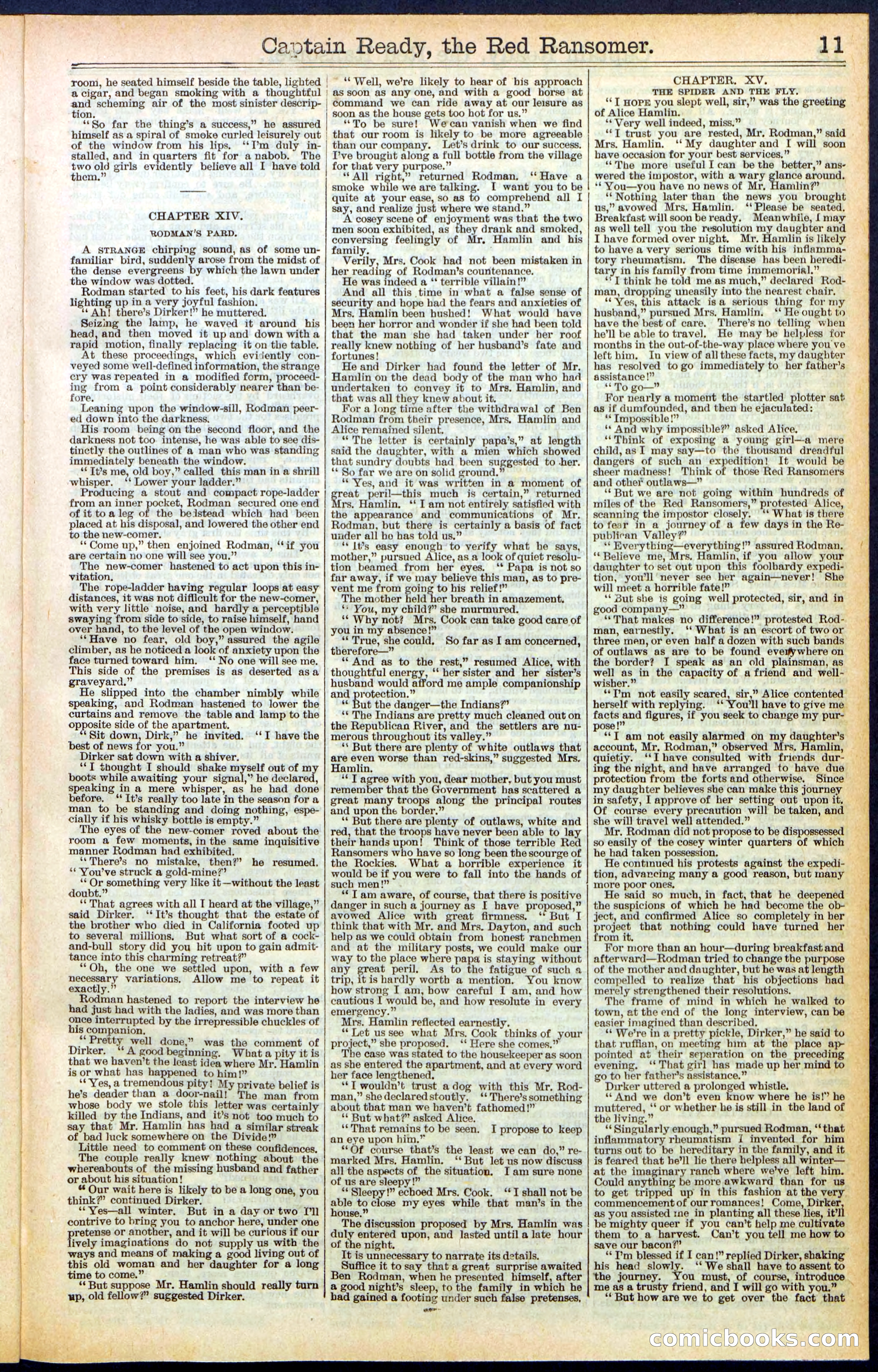 Beadle's New York Dime Library, No. 484 — page 11 of 32