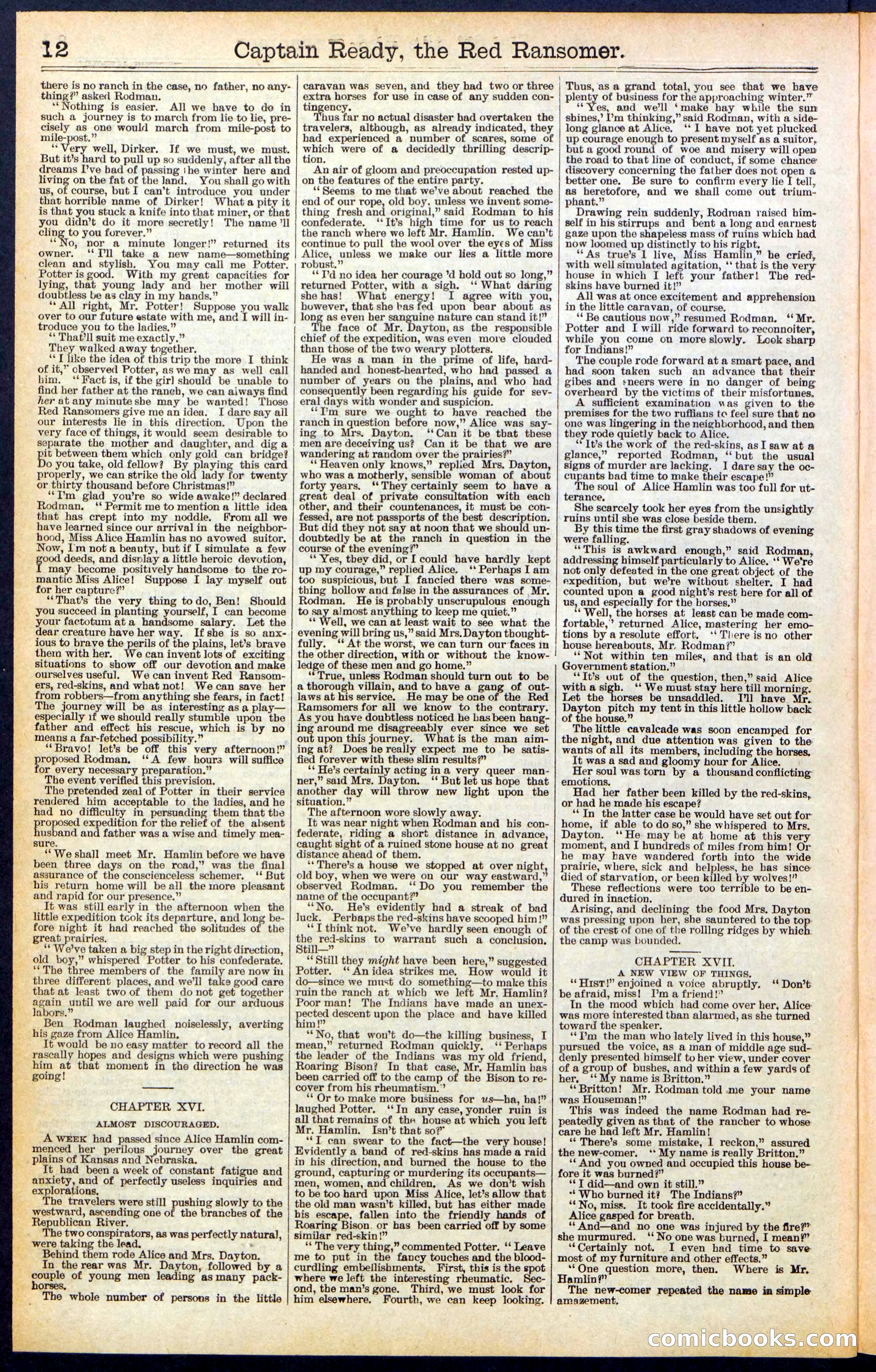 Beadle's New York Dime Library, No. 484 — page 12 of 32