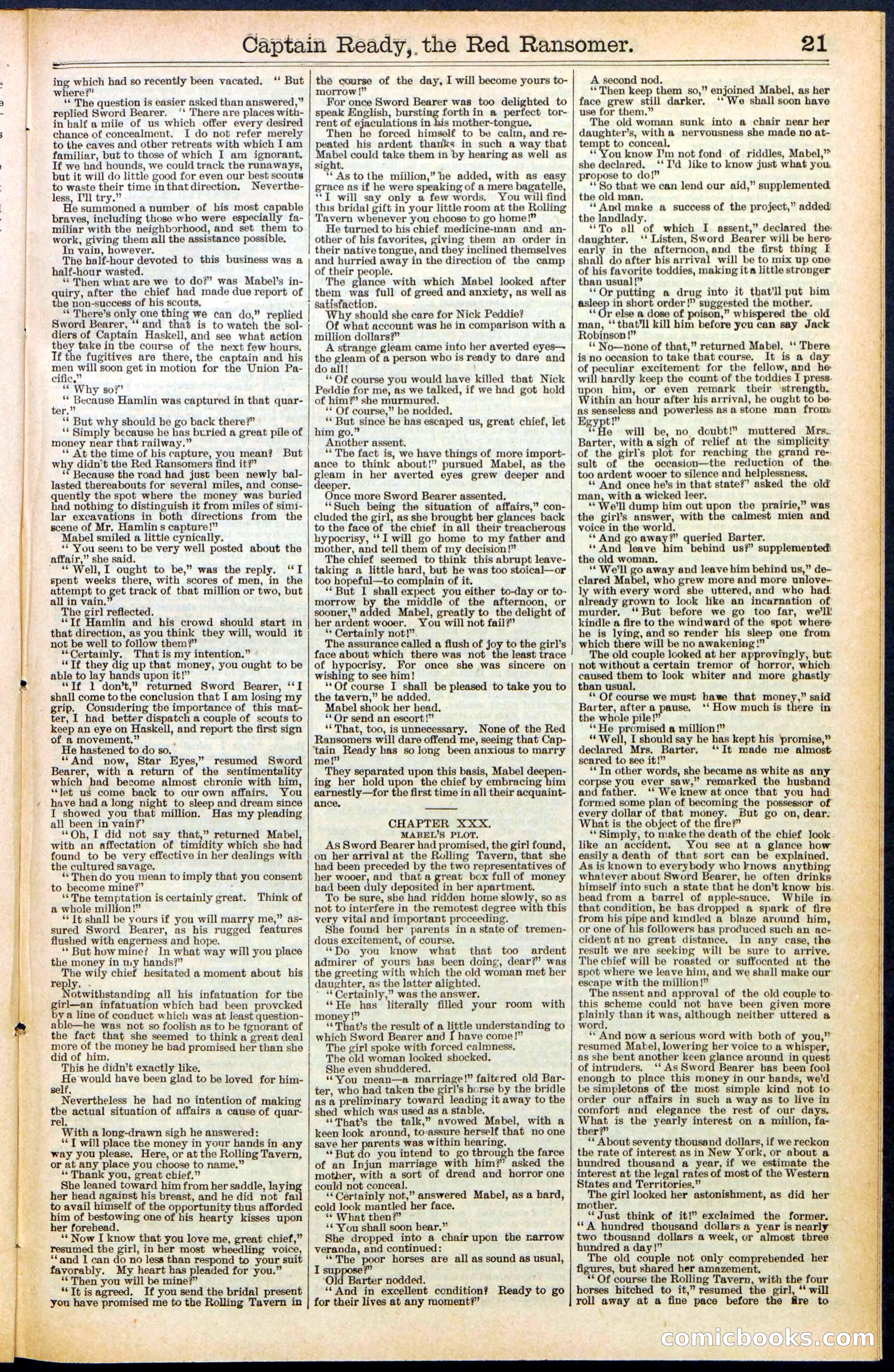 Beadle's New York Dime Library, No. 484 — page 21 of 32