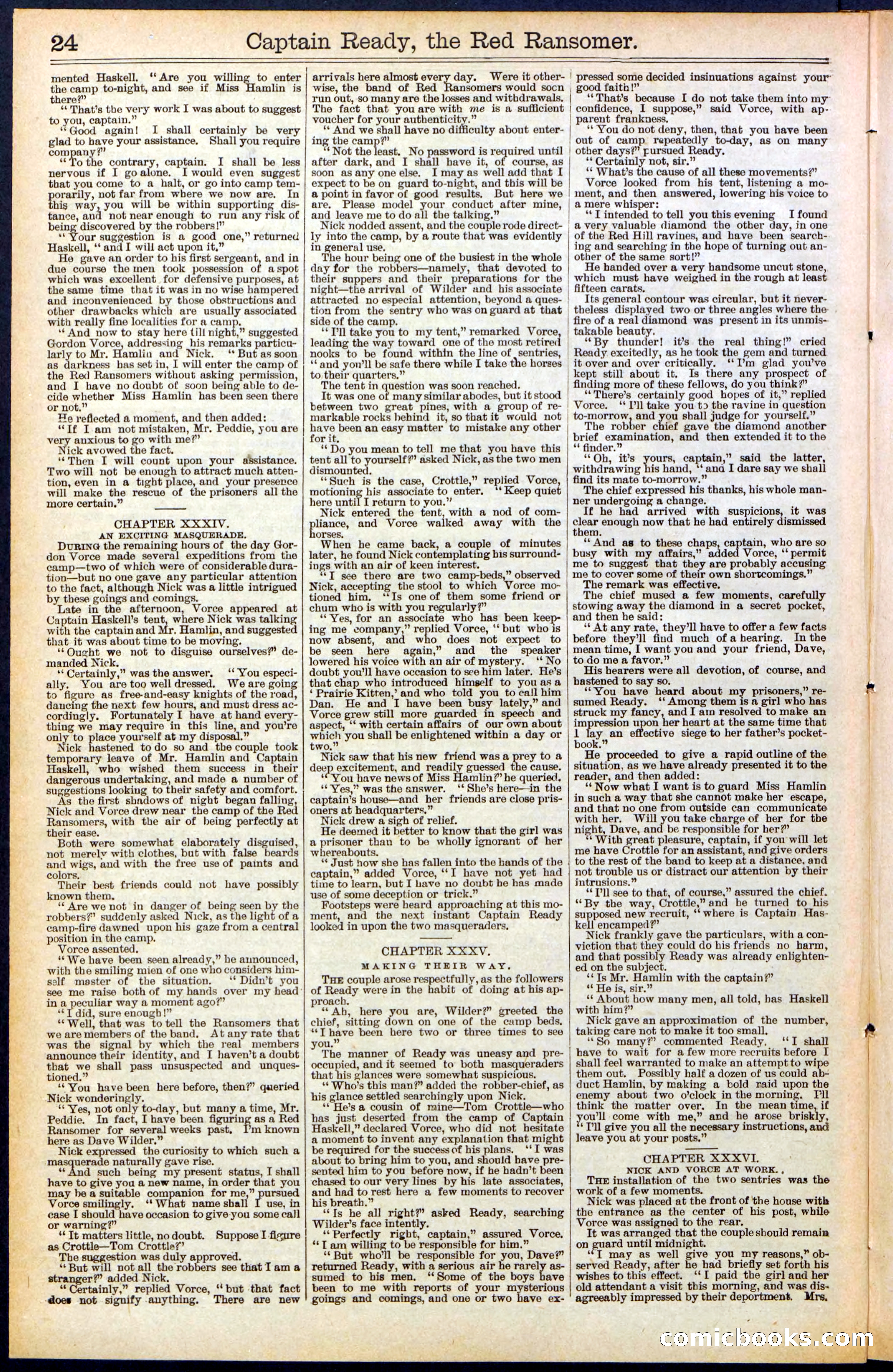 Beadle's New York Dime Library, No. 484 — page 24 of 32