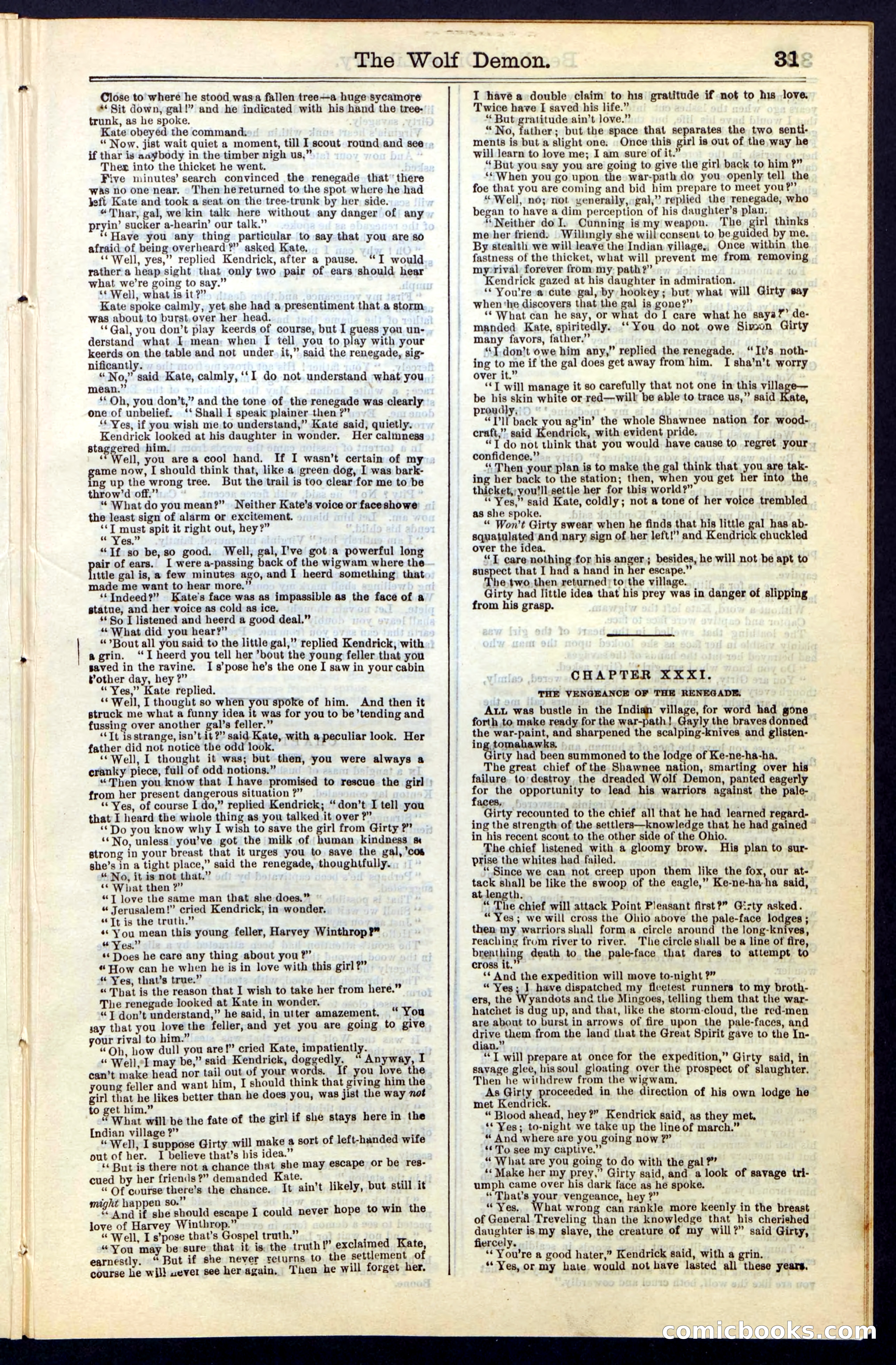 Beadle's New York Dime Library, No. 49 — page 31 of 48