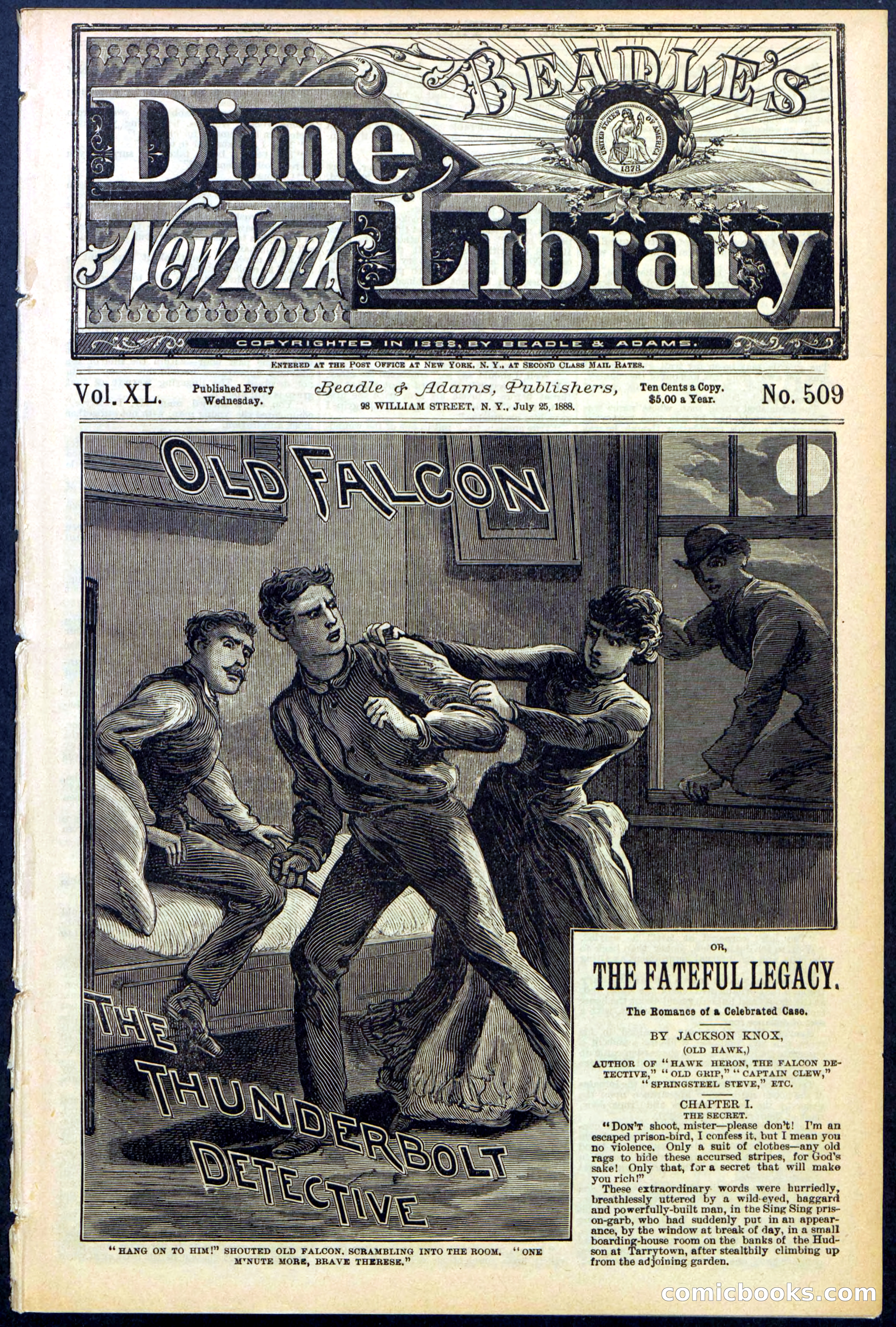 Beadle's Dime Library No. 509 — page 1 of 32
