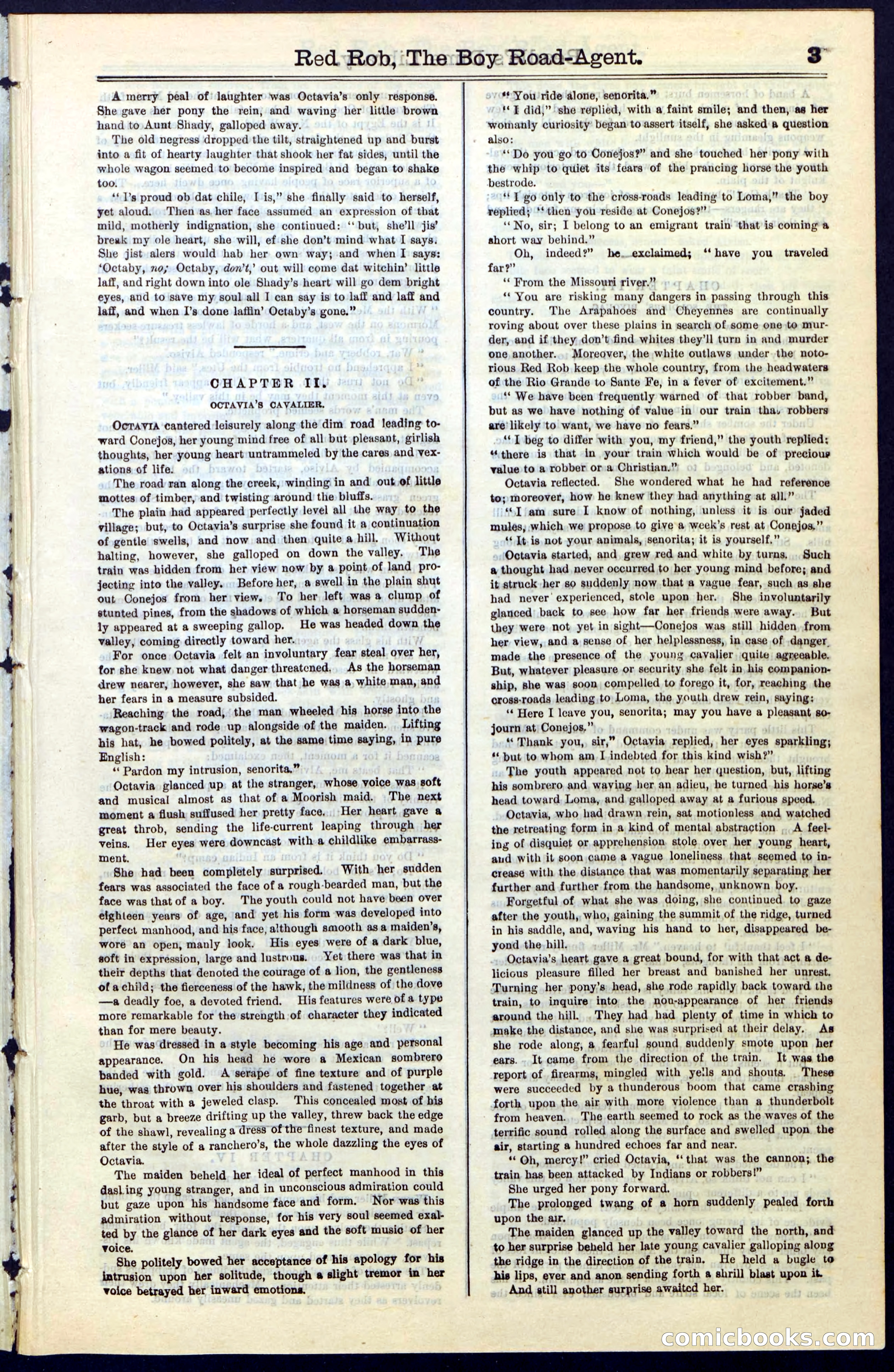 Beadle's Dime Library No. 51: Red Rob, The Boy Road-Agent — page 3 of 44