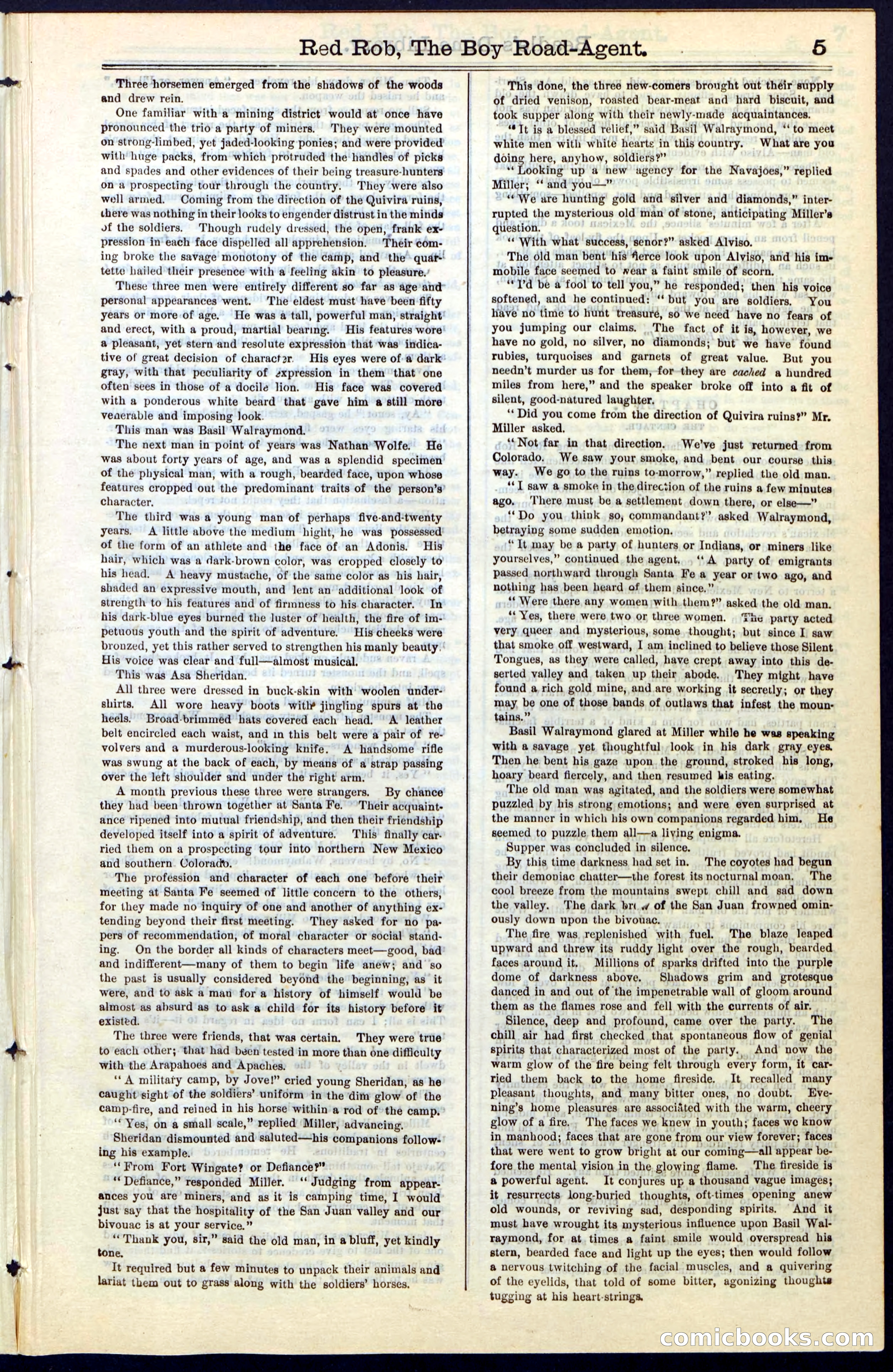 Beadle's Dime Library No. 51: Red Rob, The Boy Road-Agent — page 5 of 44