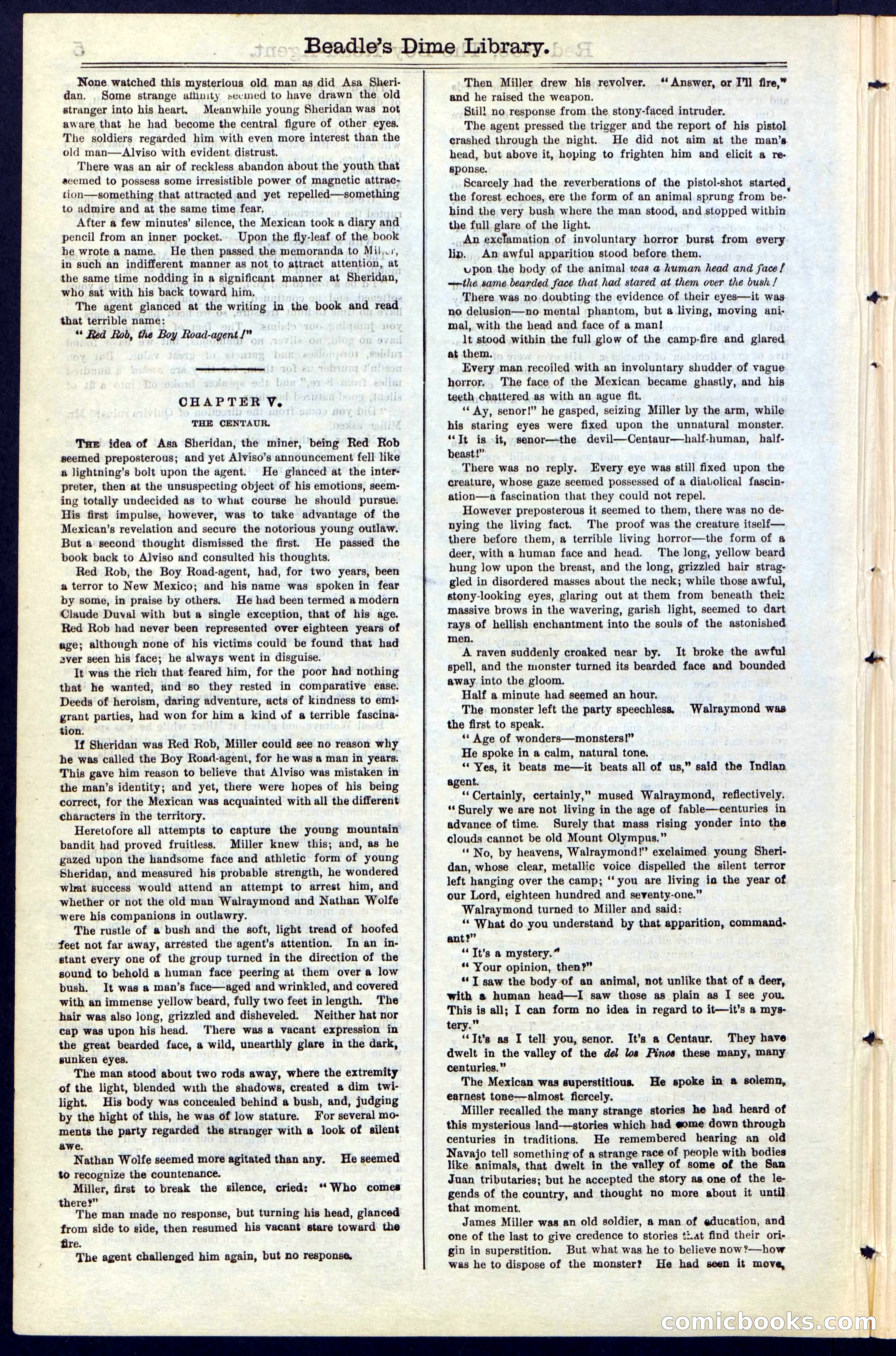 Beadle's Dime Library No. 51: Red Rob, The Boy Road-Agent — page 6 of 44