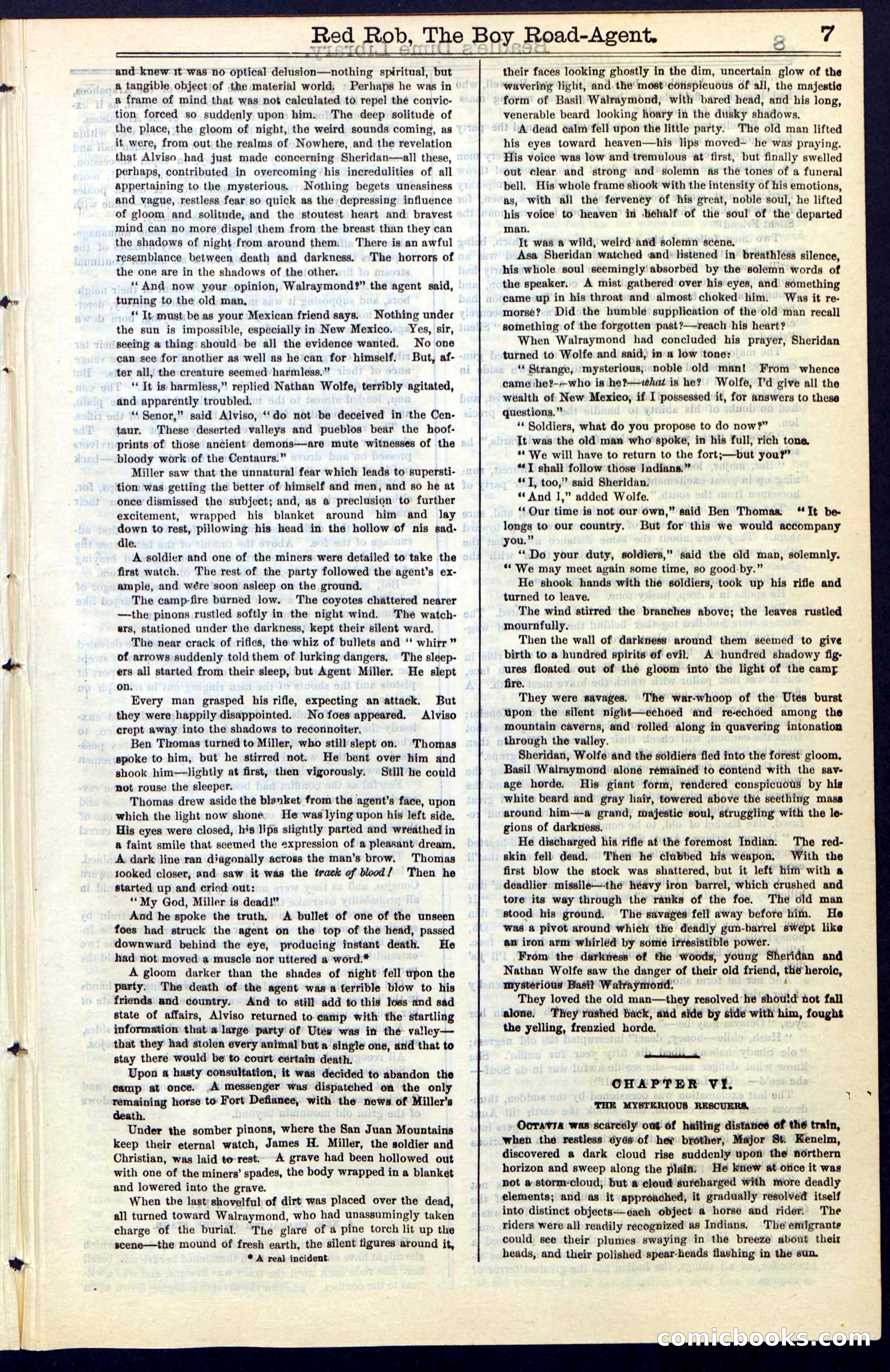Beadle's Dime Library No. 51: Red Rob, The Boy Road-Agent — page 7 of 44