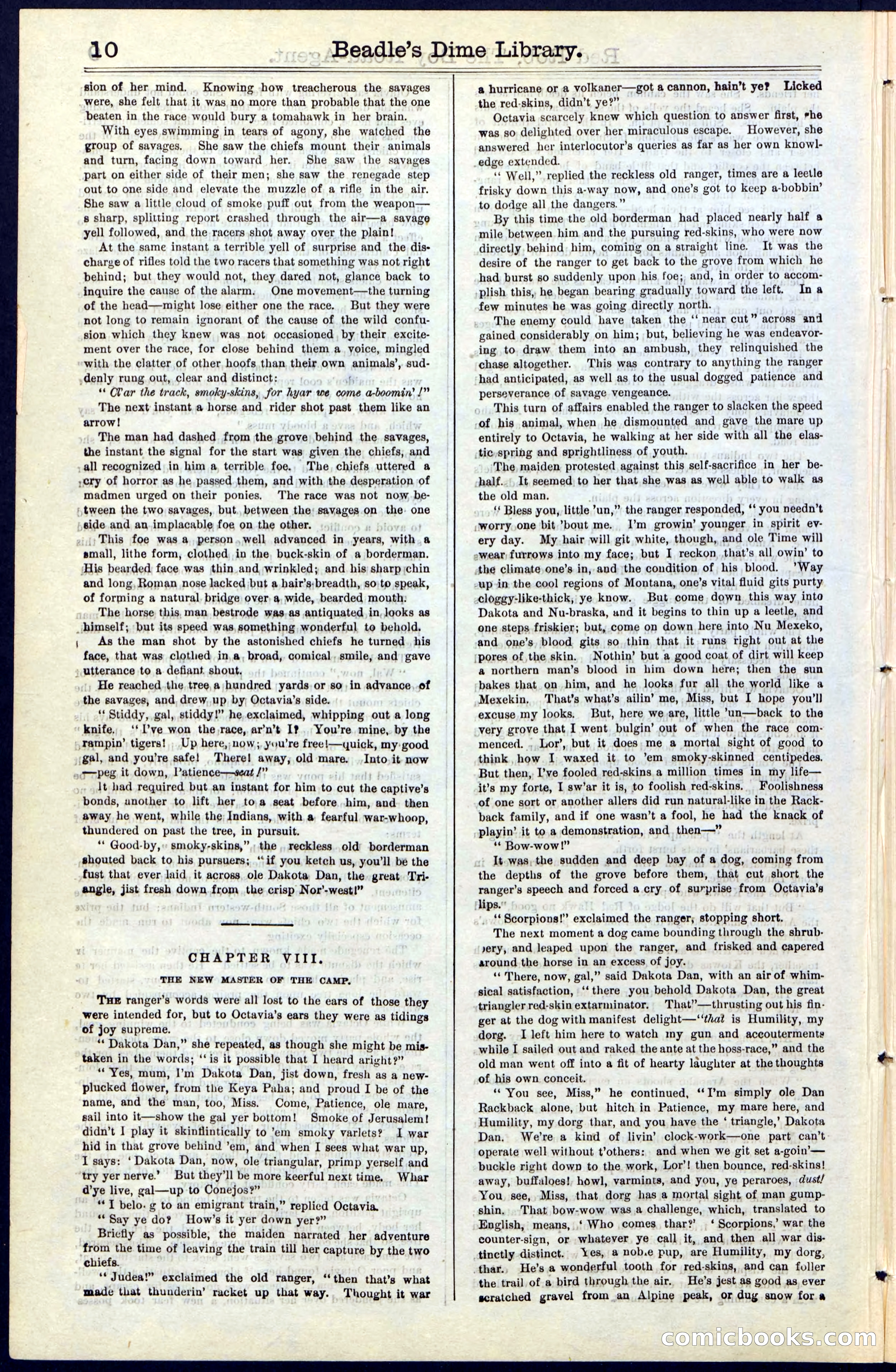 Beadle's Dime Library No. 51: Red Rob, The Boy Road-Agent — page 10 of 44