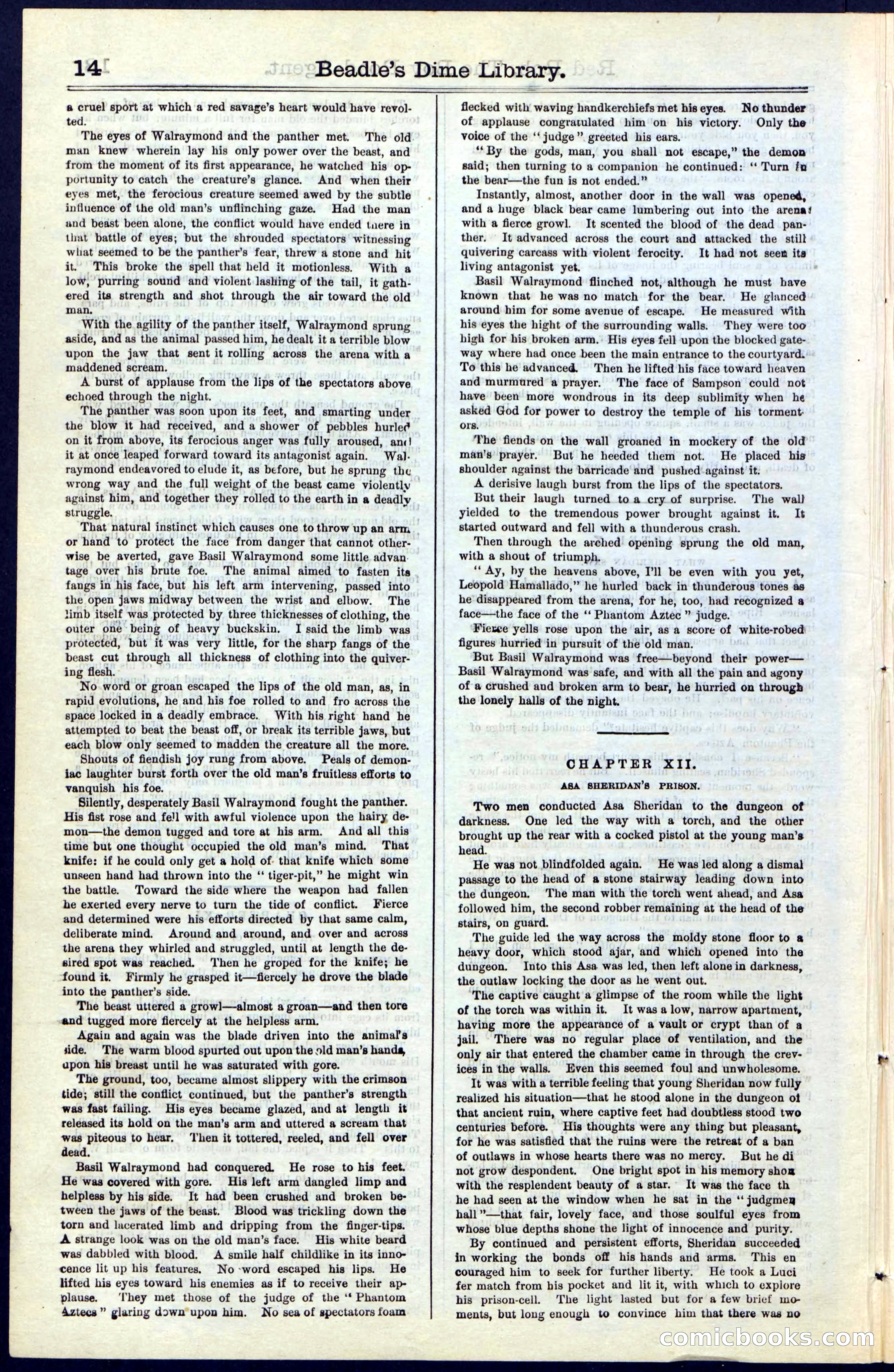 Beadle's Dime Library No. 51: Red Rob, The Boy Road-Agent — page 14 of 44