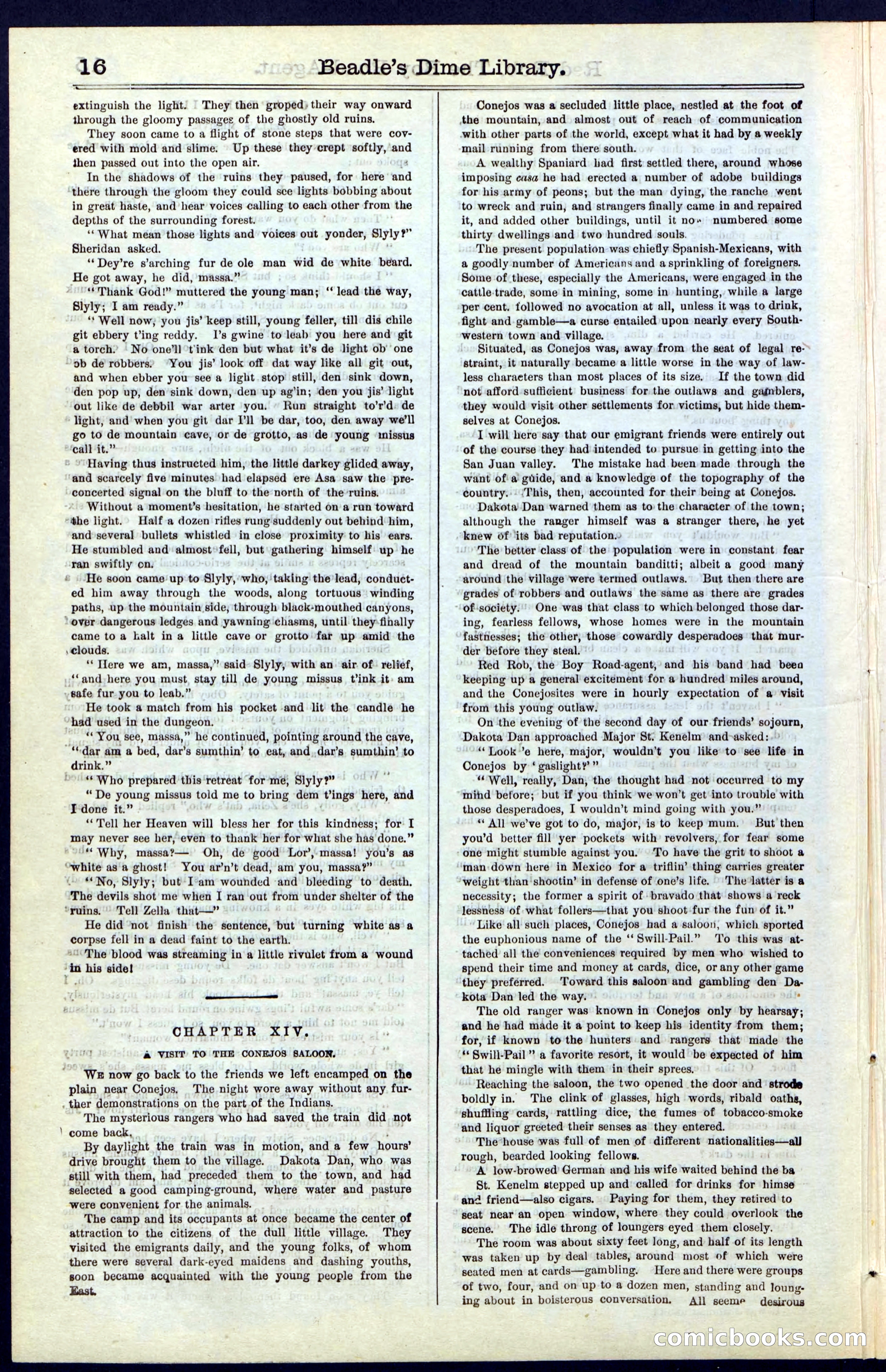 Beadle's Dime Library No. 51: Red Rob, The Boy Road-Agent — page 16 of 44