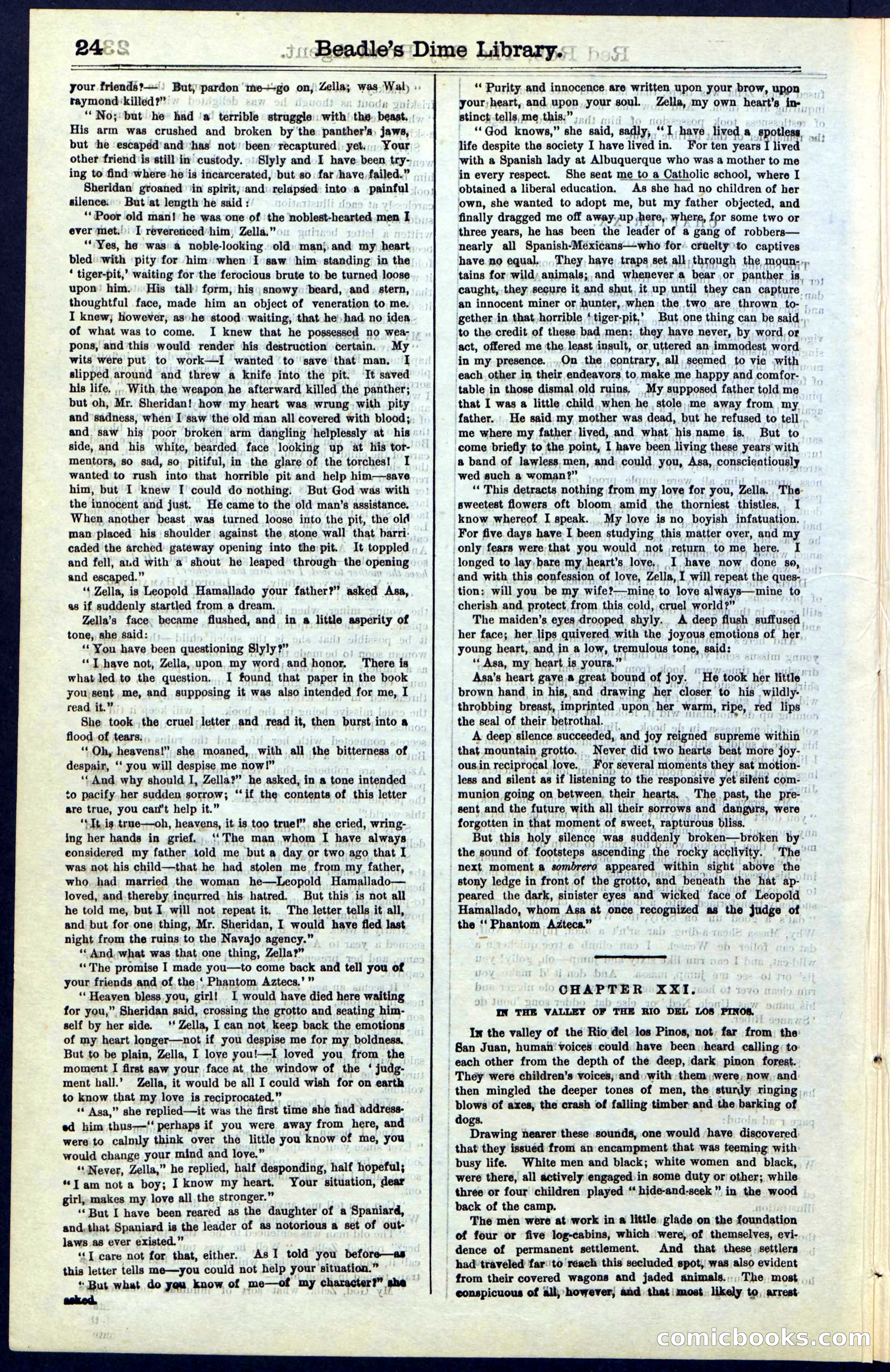 Beadle's Dime Library No. 51: Red Rob, The Boy Road-Agent — page 24 of 44