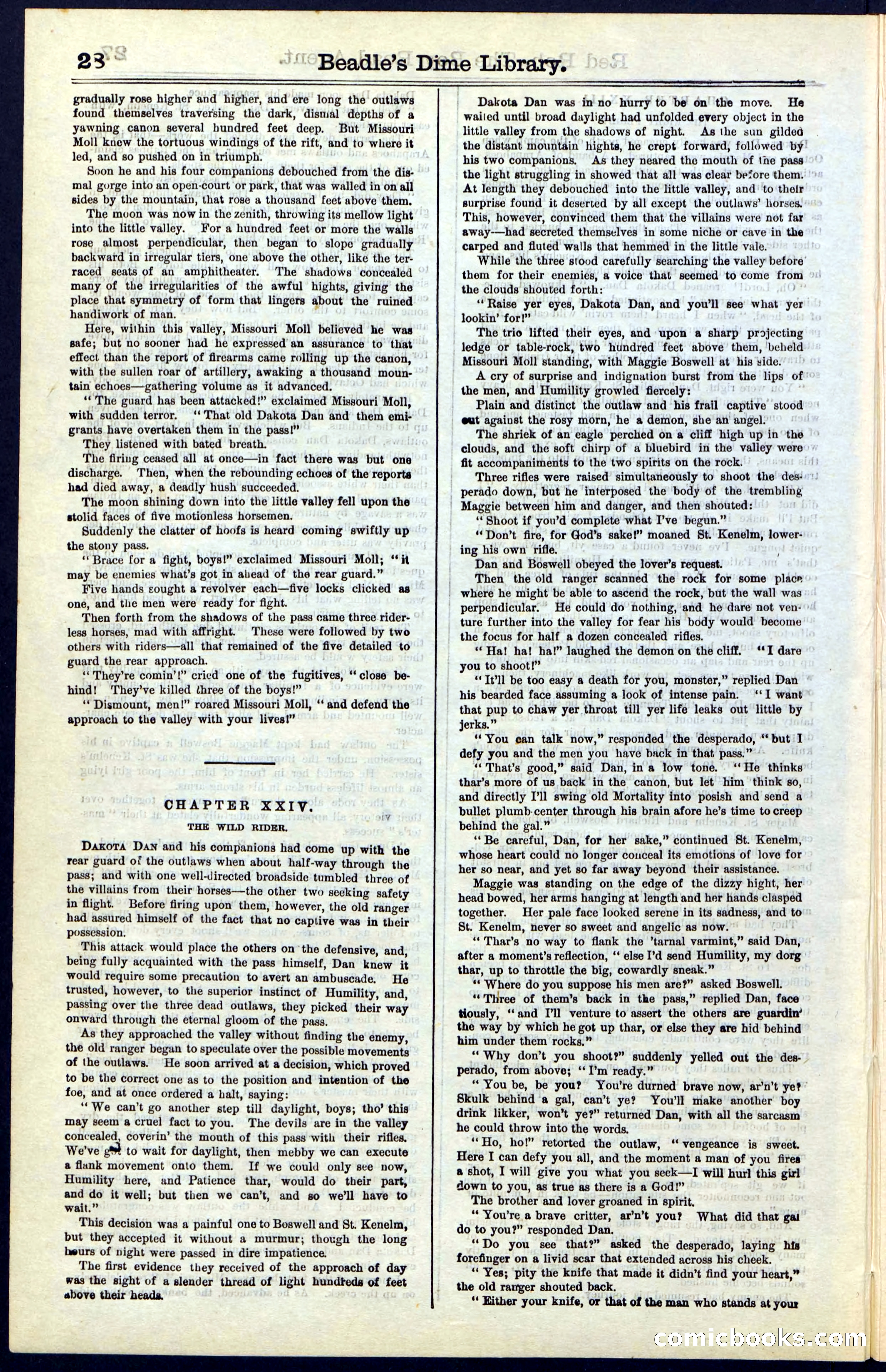 Beadle's Dime Library No. 51: Red Rob, The Boy Road-Agent — page 28 of 44