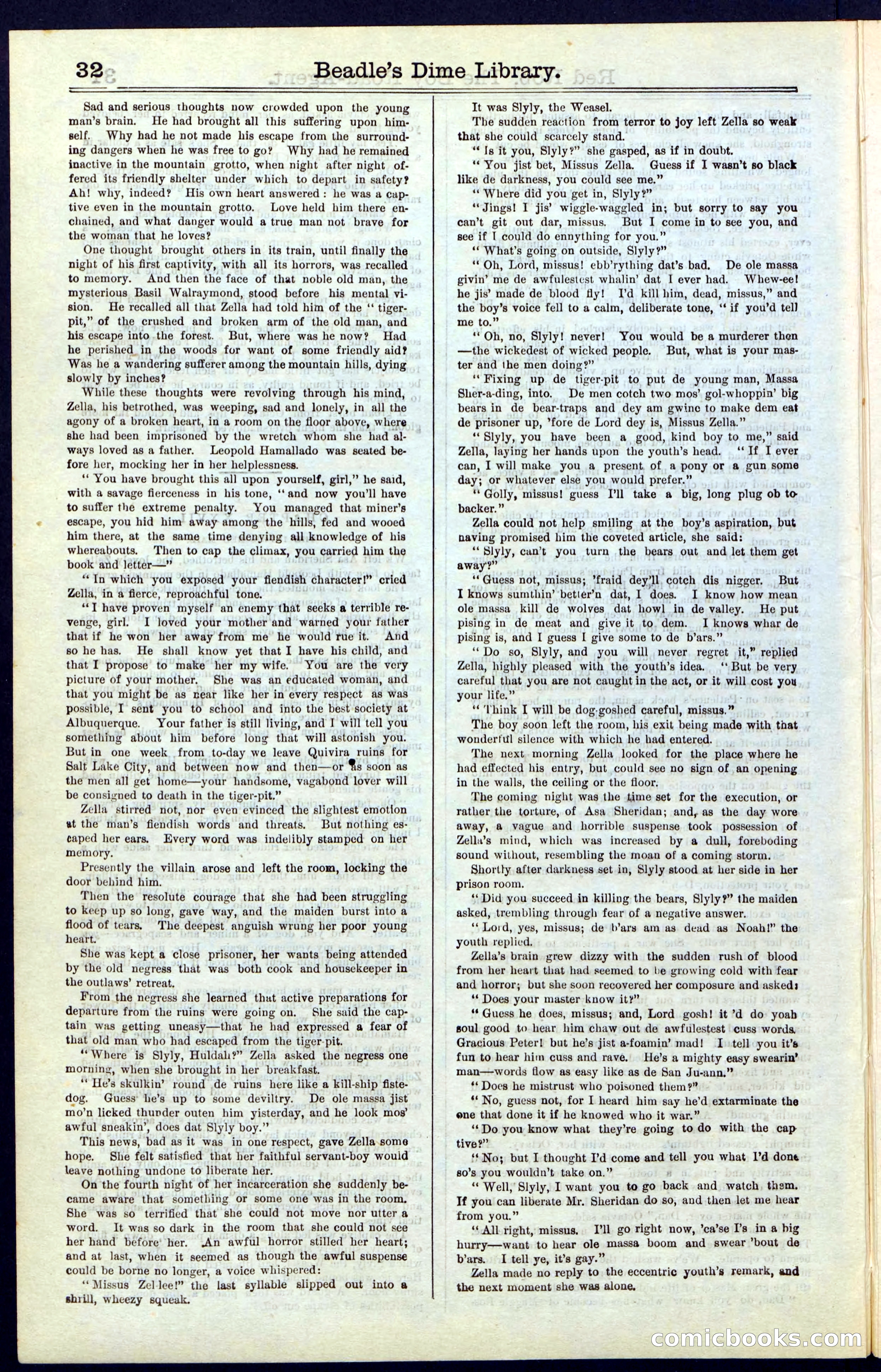 Beadle's Dime Library No. 51: Red Rob, The Boy Road-Agent — page 32 of 44