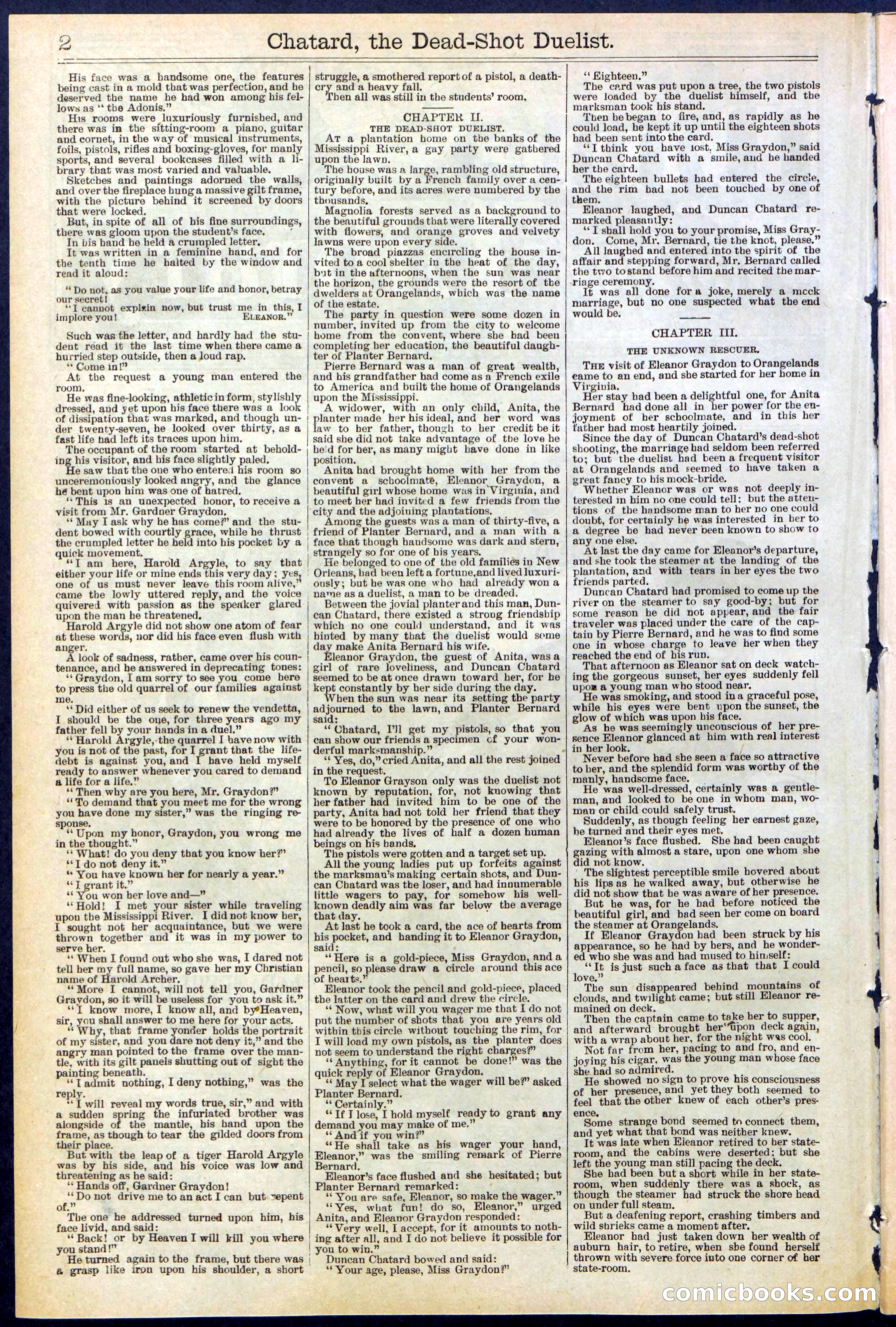 Beadle's New York Dime Library No. 516 — page 2 of 32
