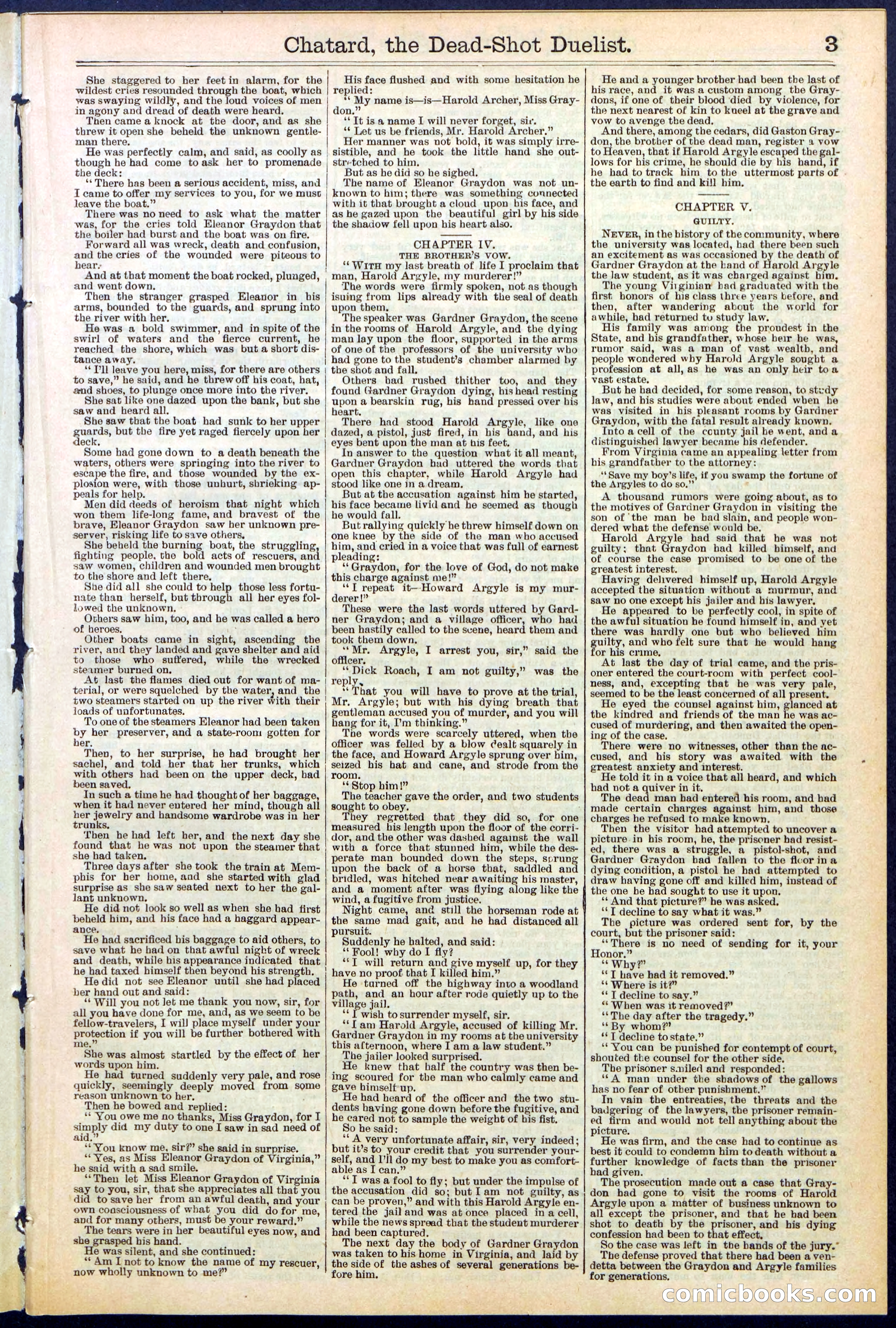 Beadle's New York Dime Library No. 516 — page 3 of 32