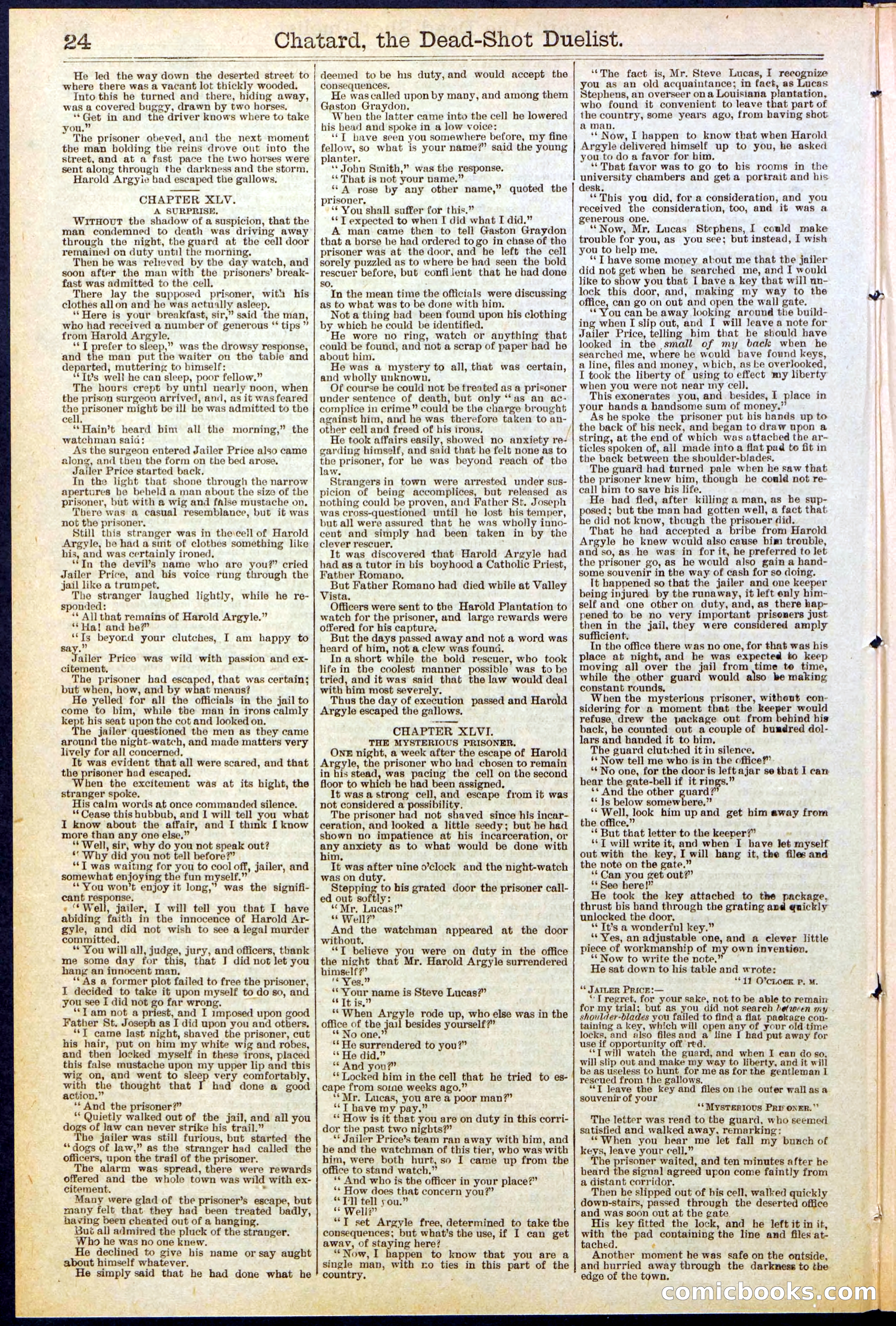 Beadle's New York Dime Library No. 516 — page 24 of 32