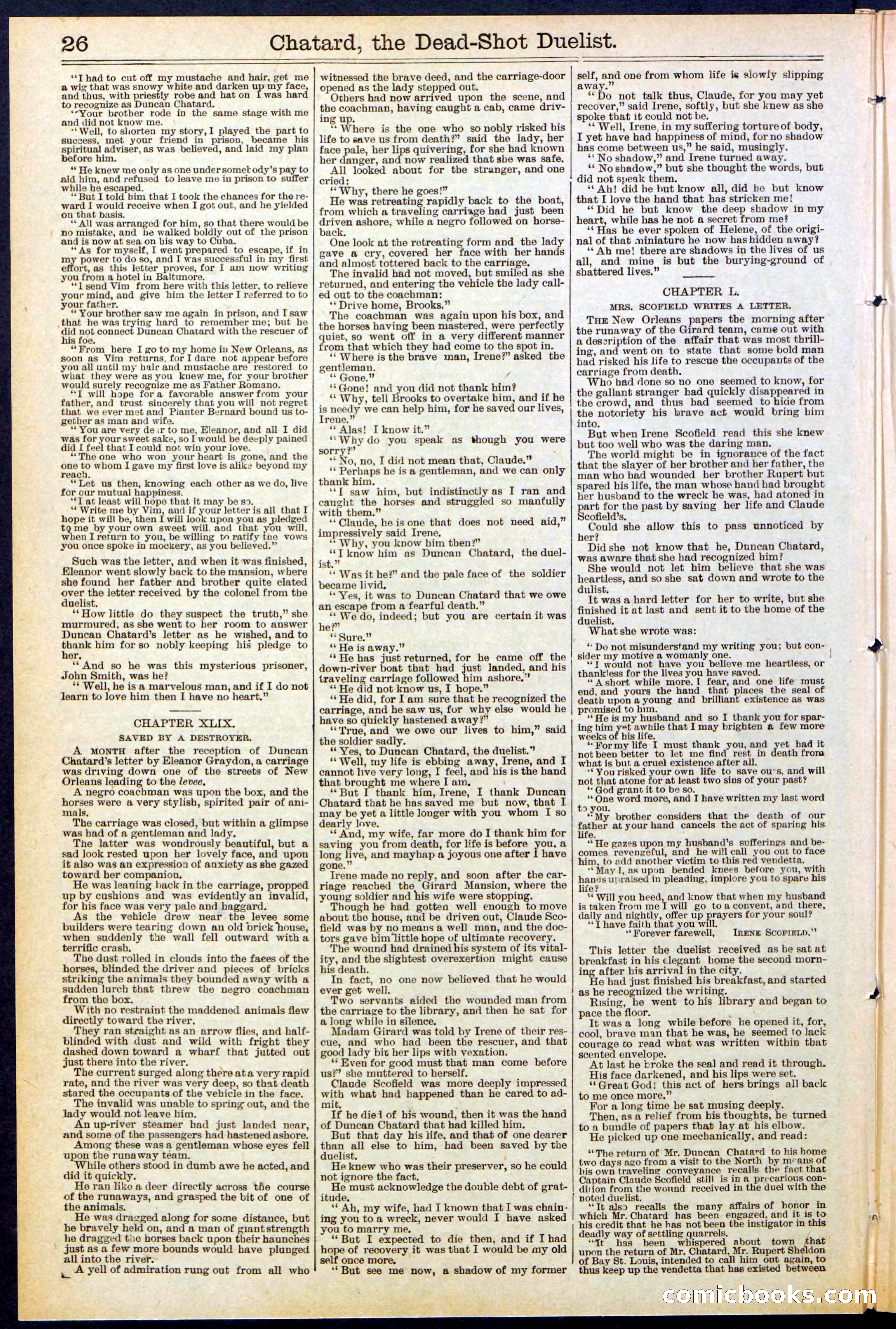 Beadle's New York Dime Library No. 516 — page 26 of 32