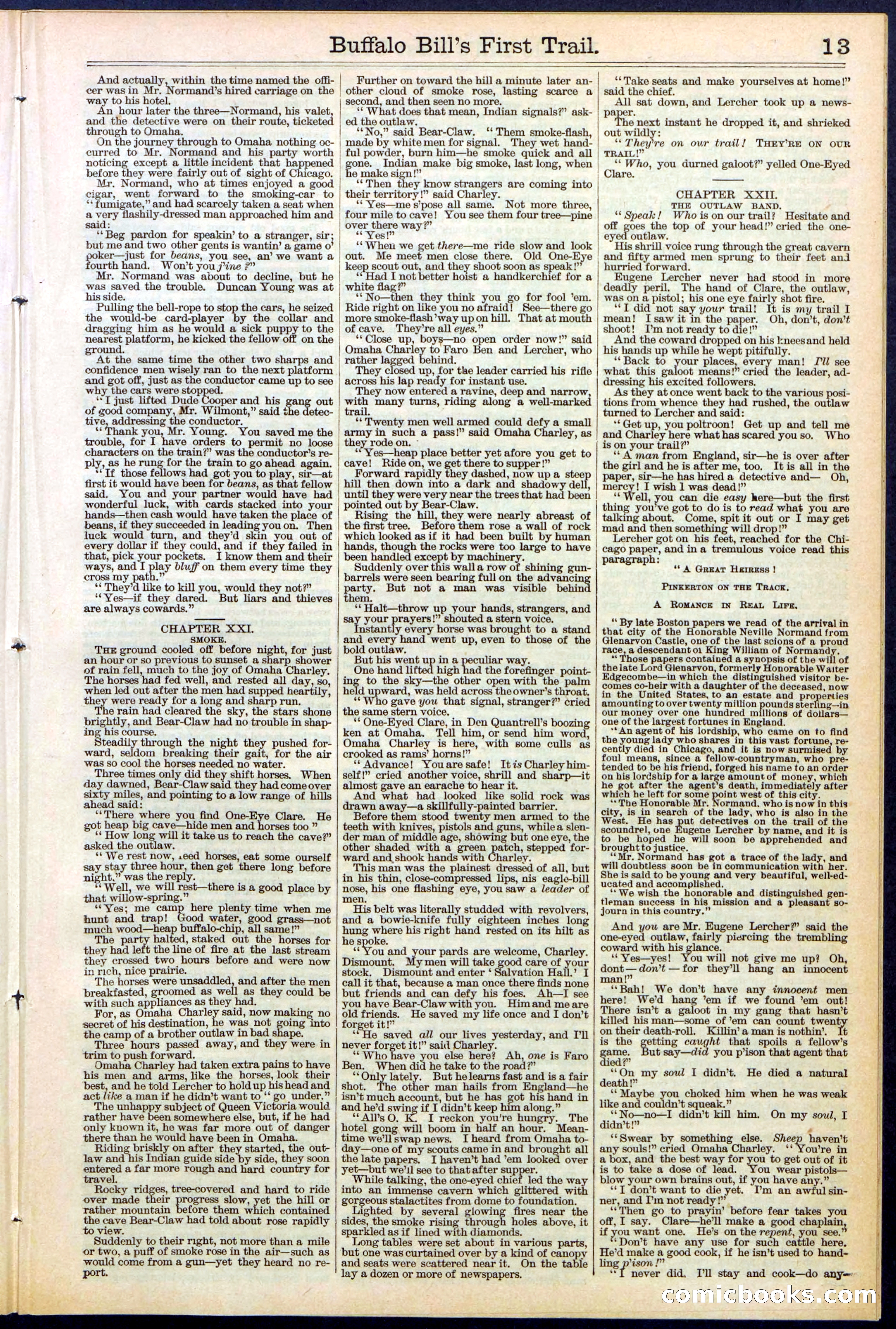 Beadle's New York Dime Library No. 517 — page 13 of 32