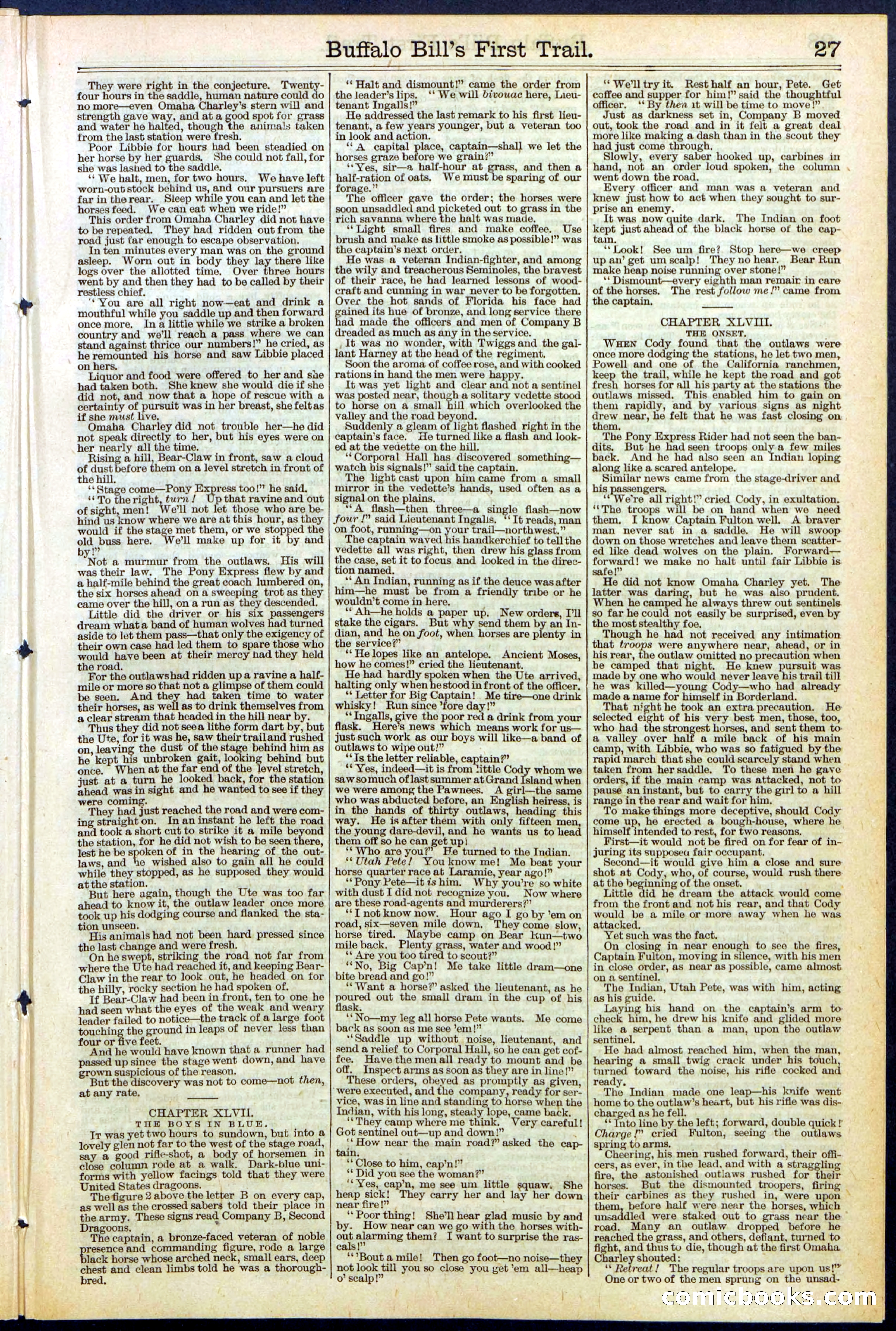 Beadle's New York Dime Library No. 517 — page 27 of 32