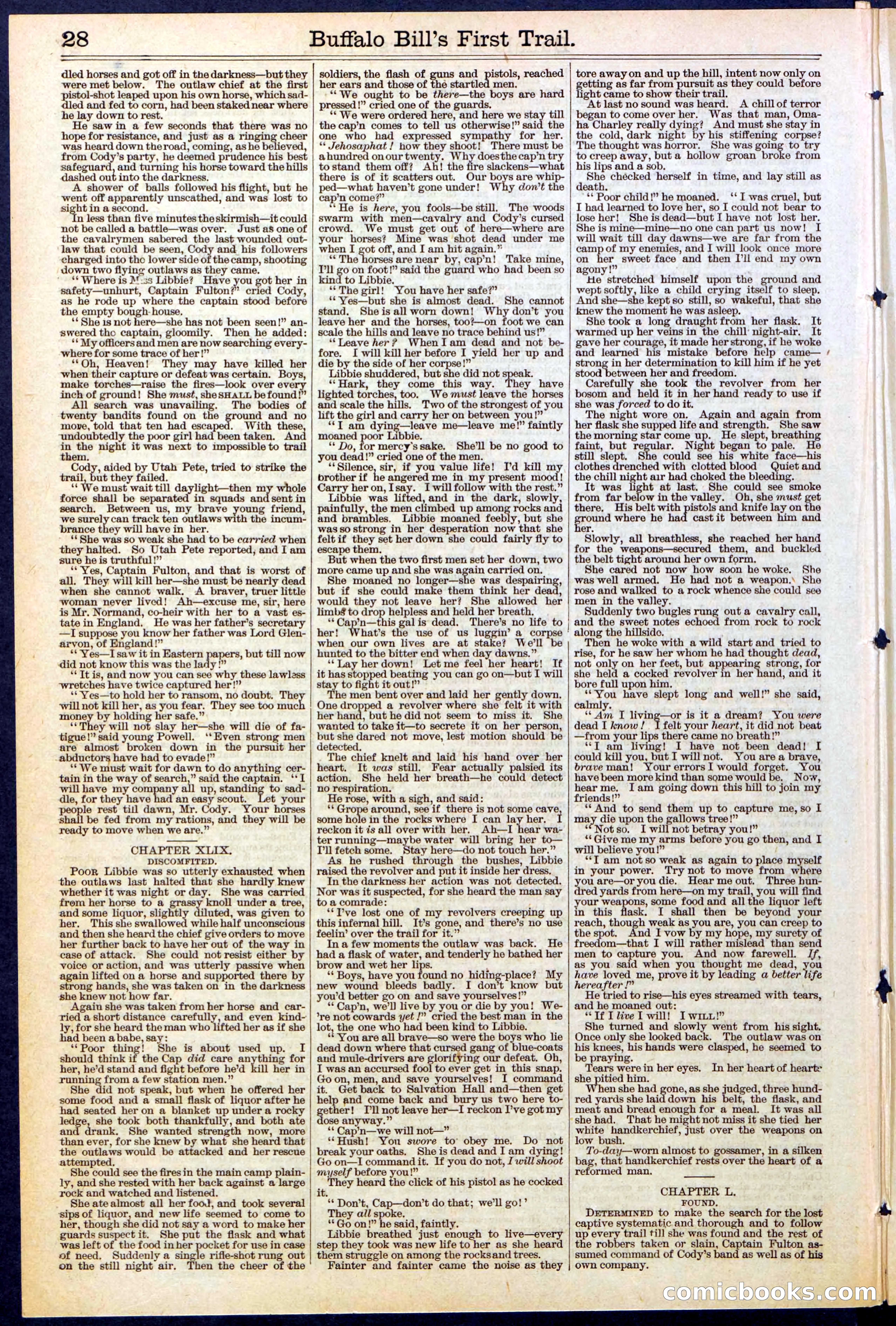 Beadle's New York Dime Library No. 517 — page 28 of 32