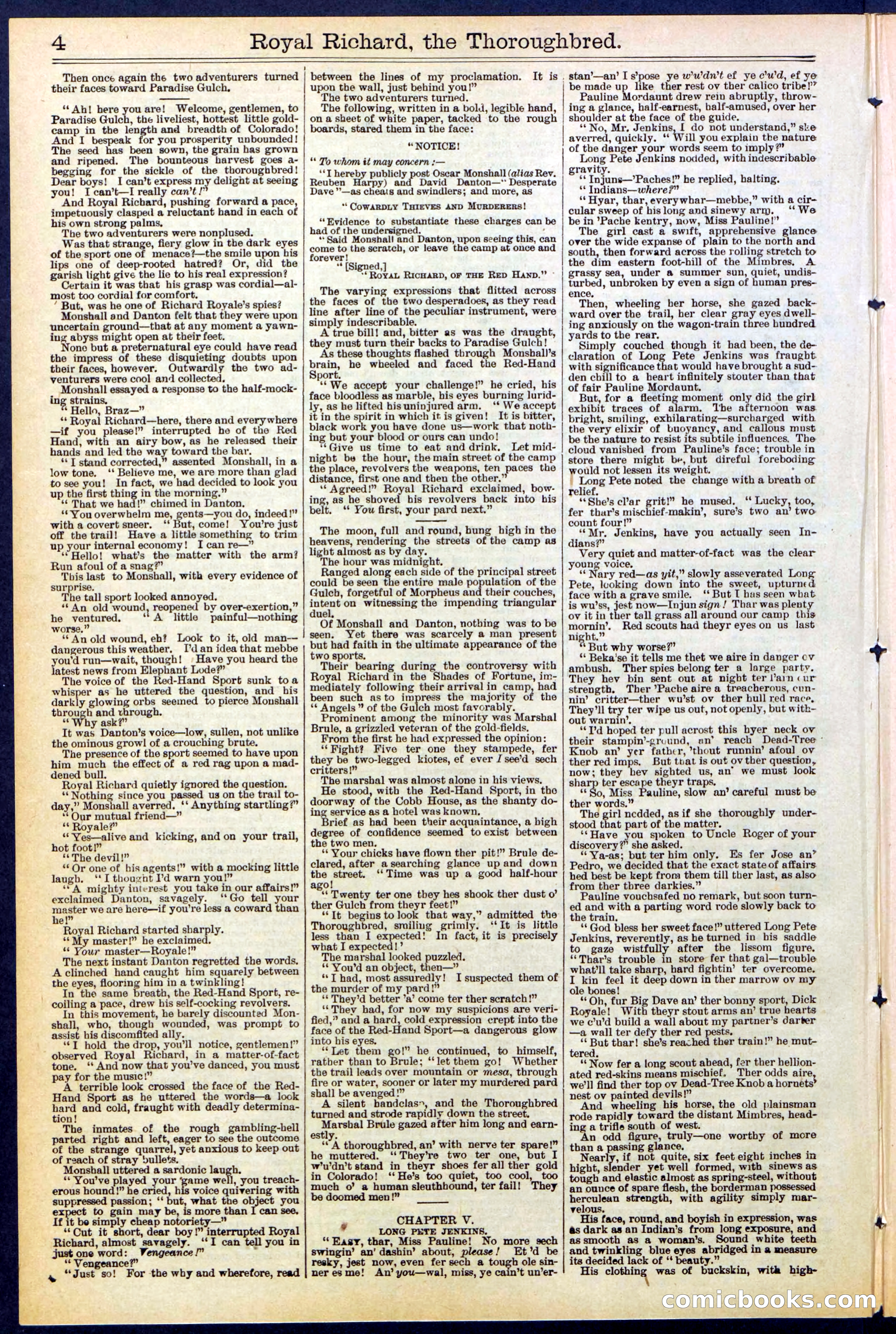 Beadle's Dime Library No. 518 — page 4 of 32