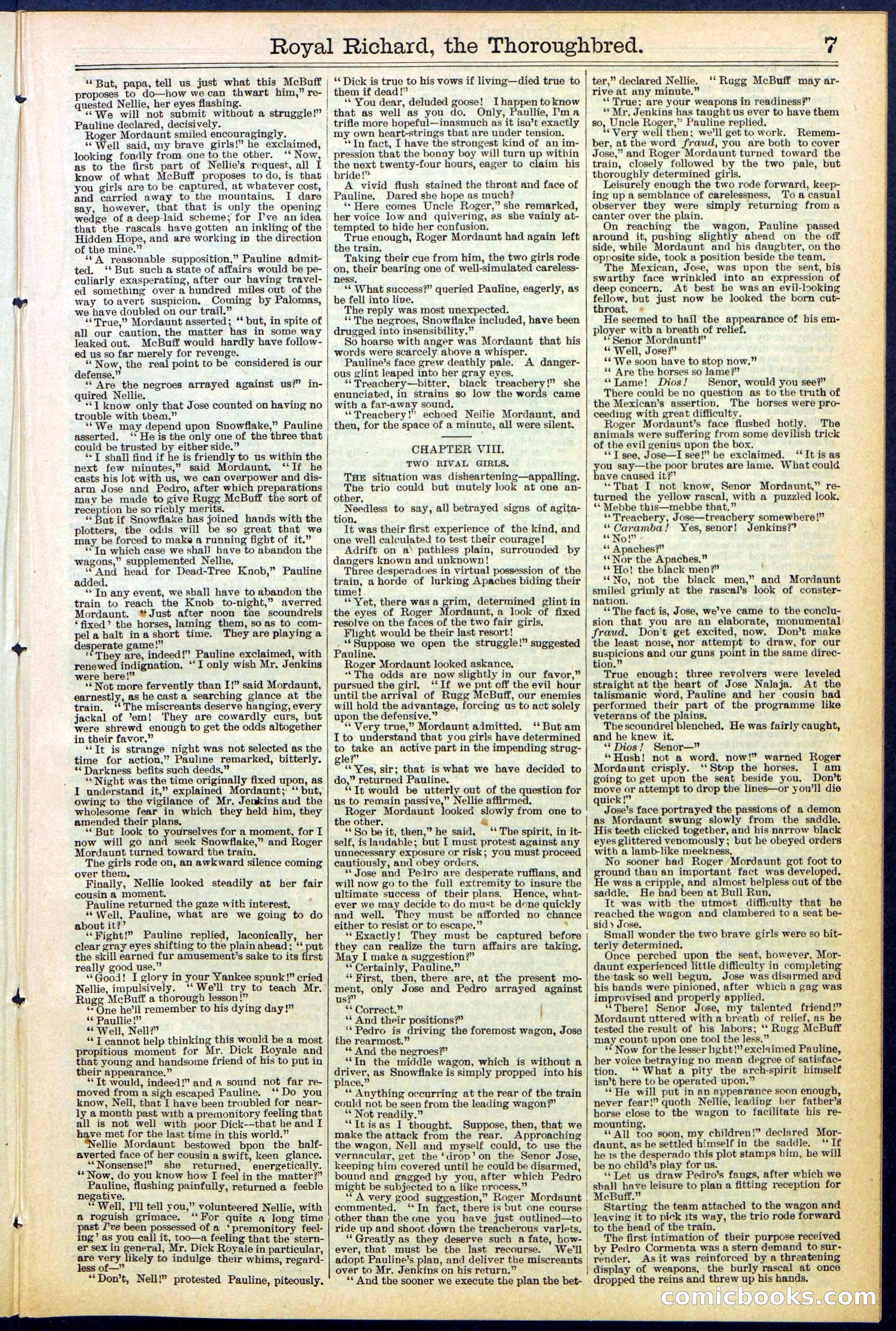 Beadle's Dime Library No. 518 — page 7 of 32
