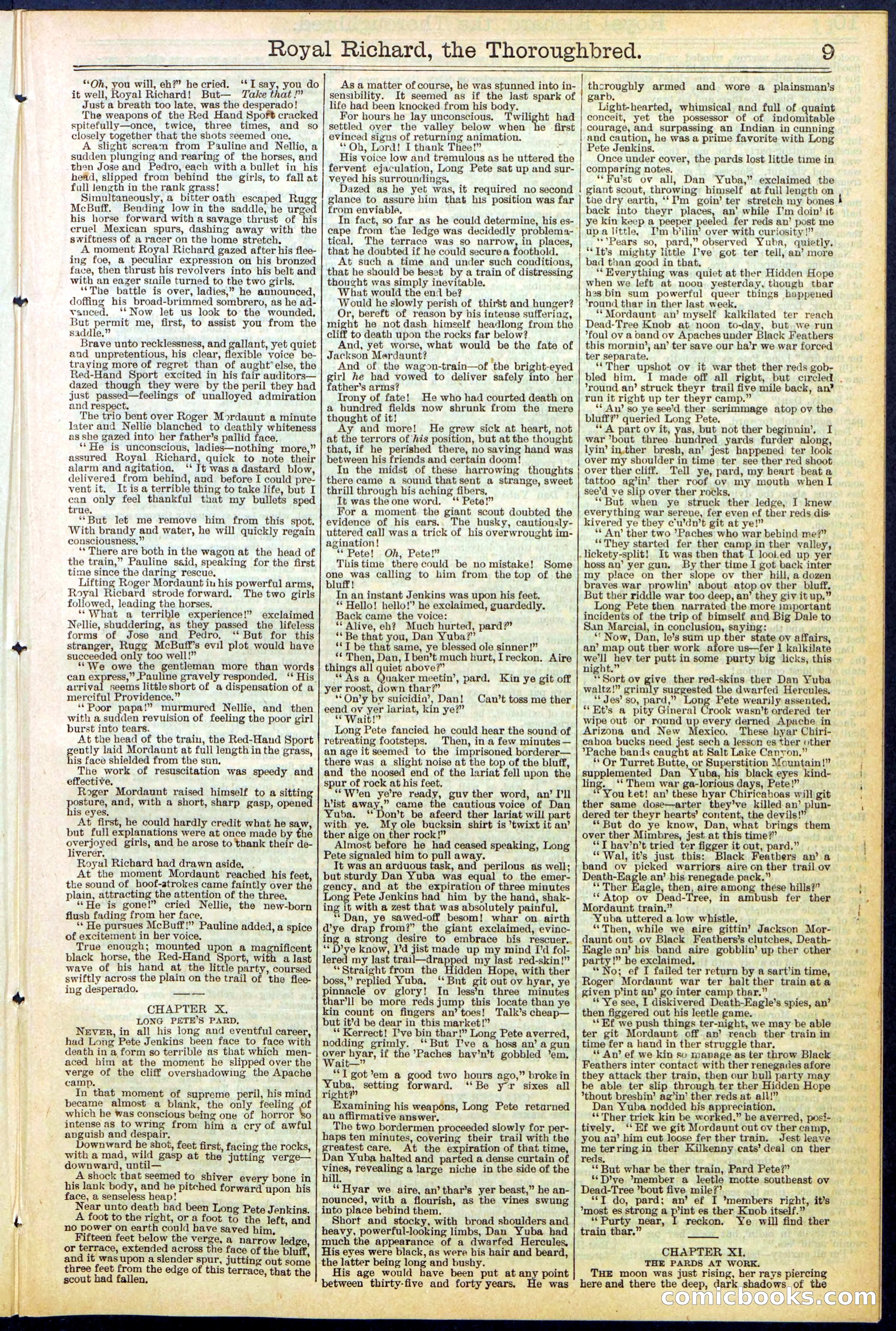 Beadle's Dime Library No. 518 — page 9 of 32