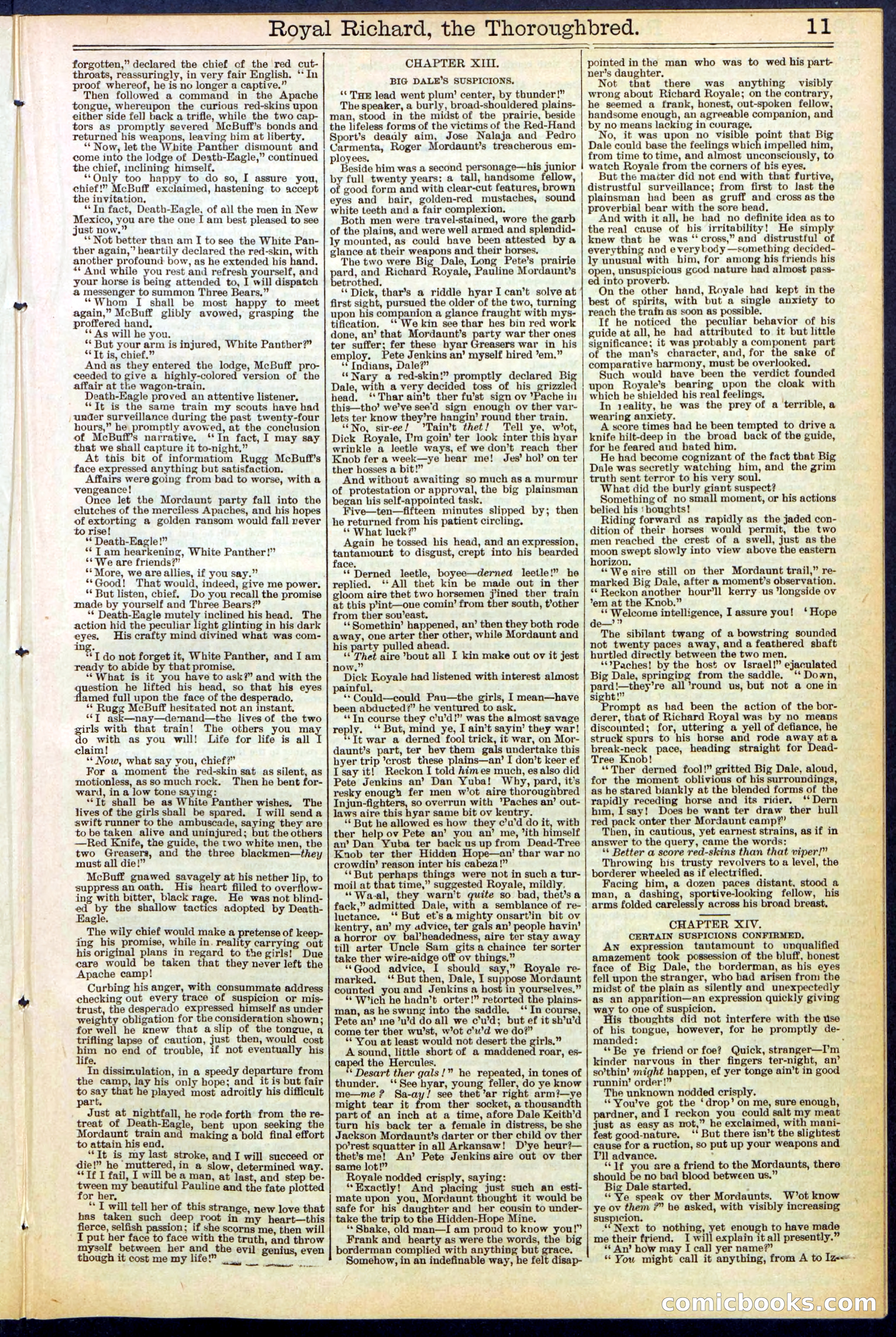 Beadle's Dime Library No. 518 — page 11 of 32