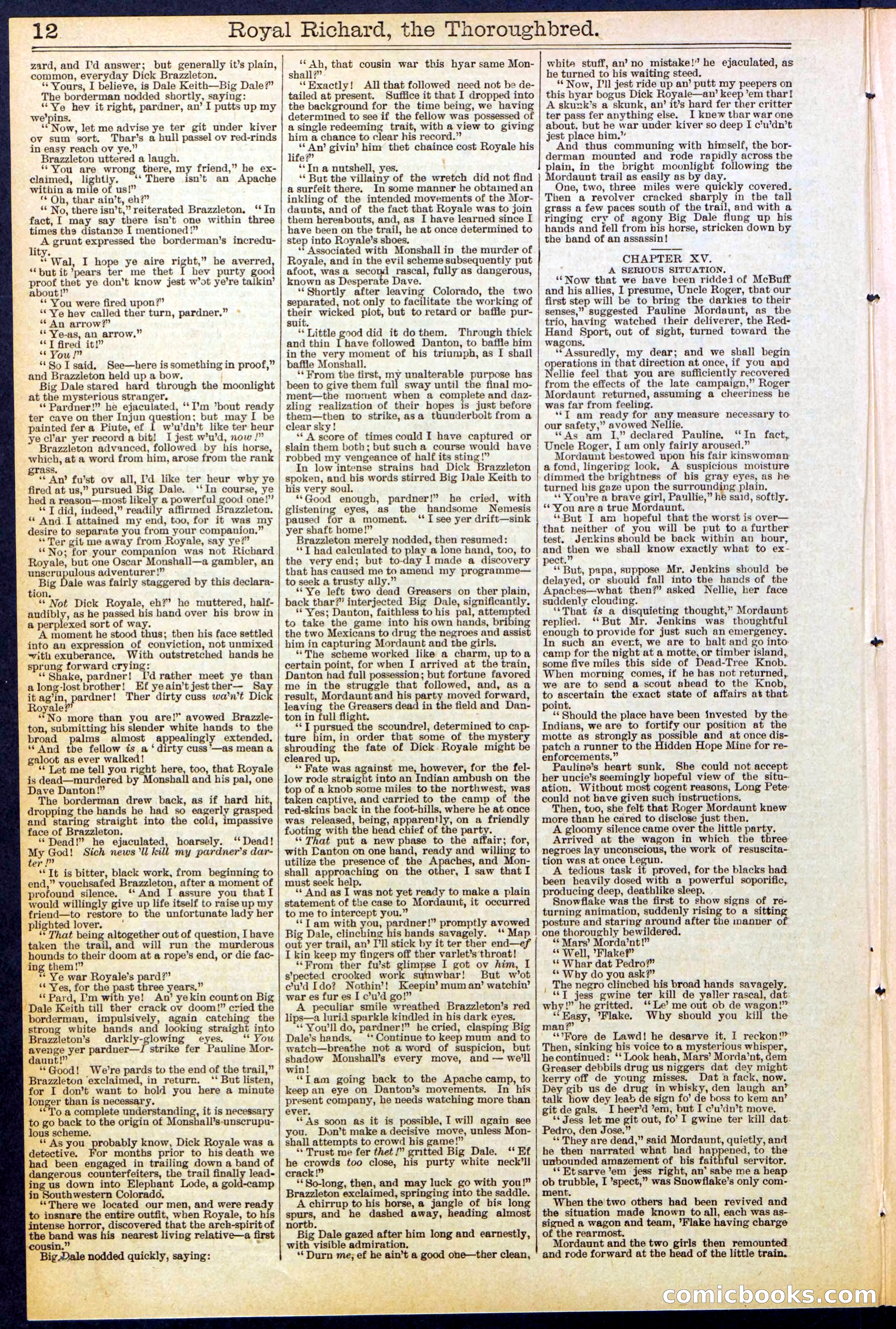 Beadle's Dime Library No. 518 — page 12 of 32