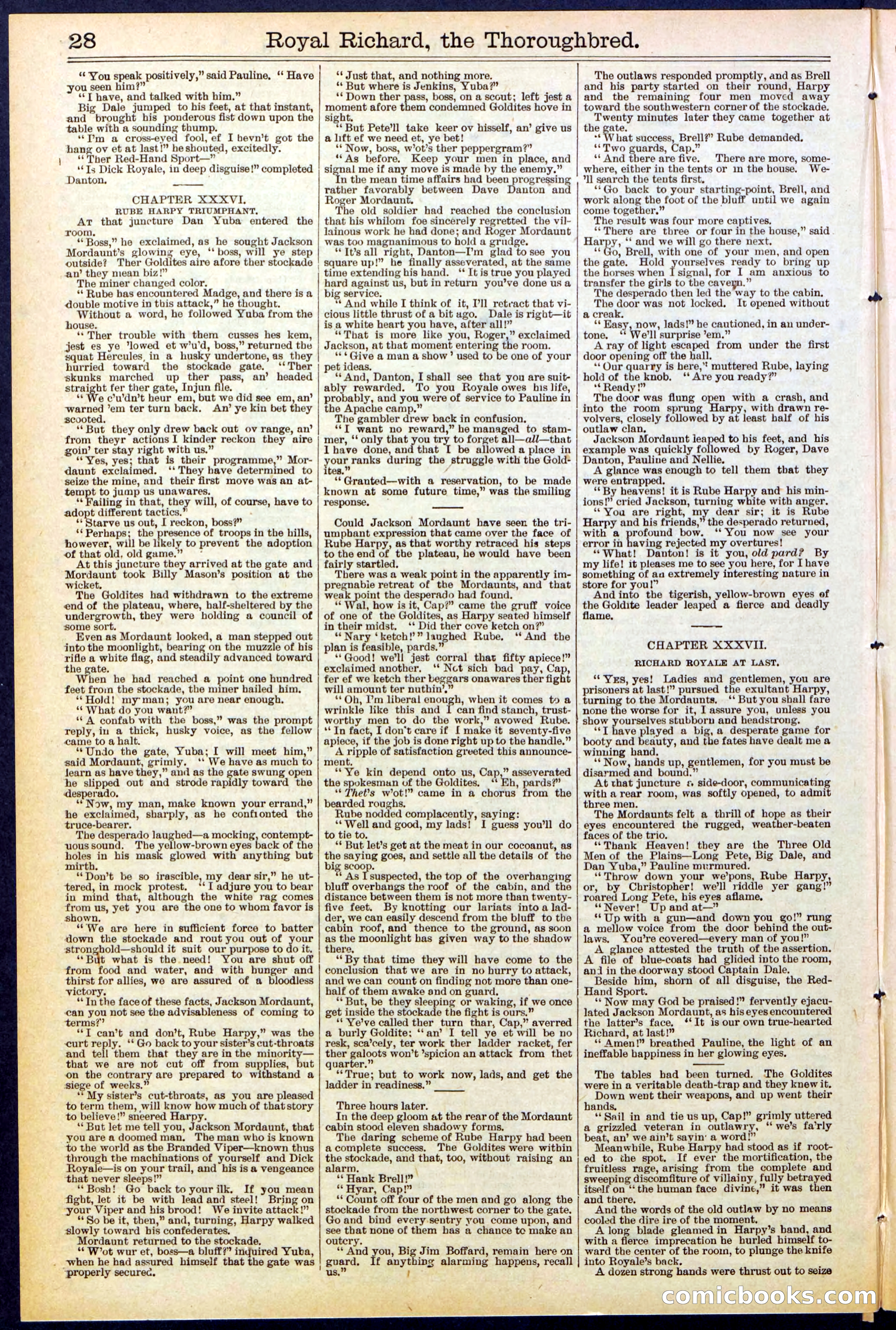 Beadle's Dime Library No. 518 — page 28 of 32