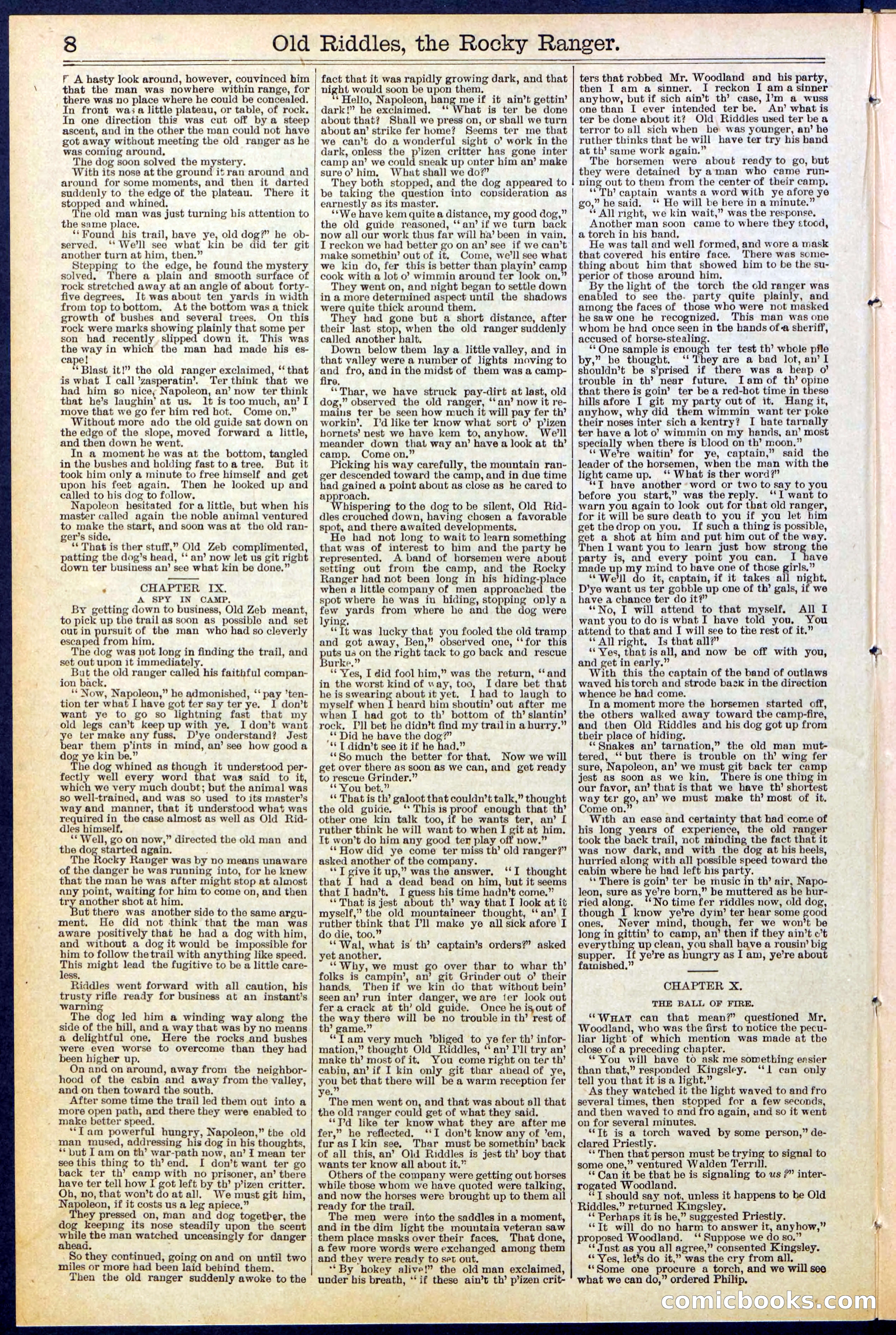 Beadle's New York Dime Library No. 519 — page 8 of 32
