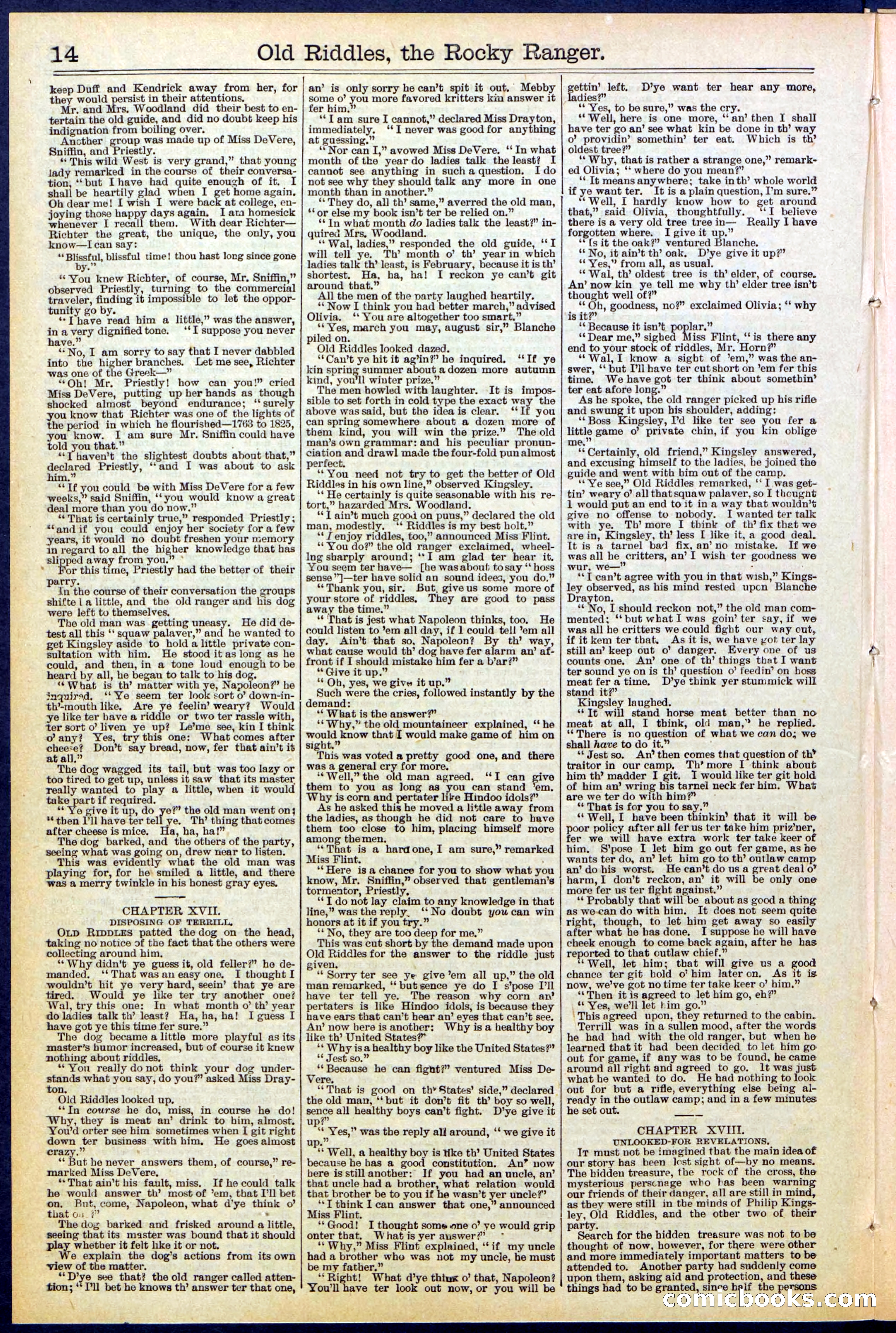 Beadle's New York Dime Library No. 519 — page 14 of 32