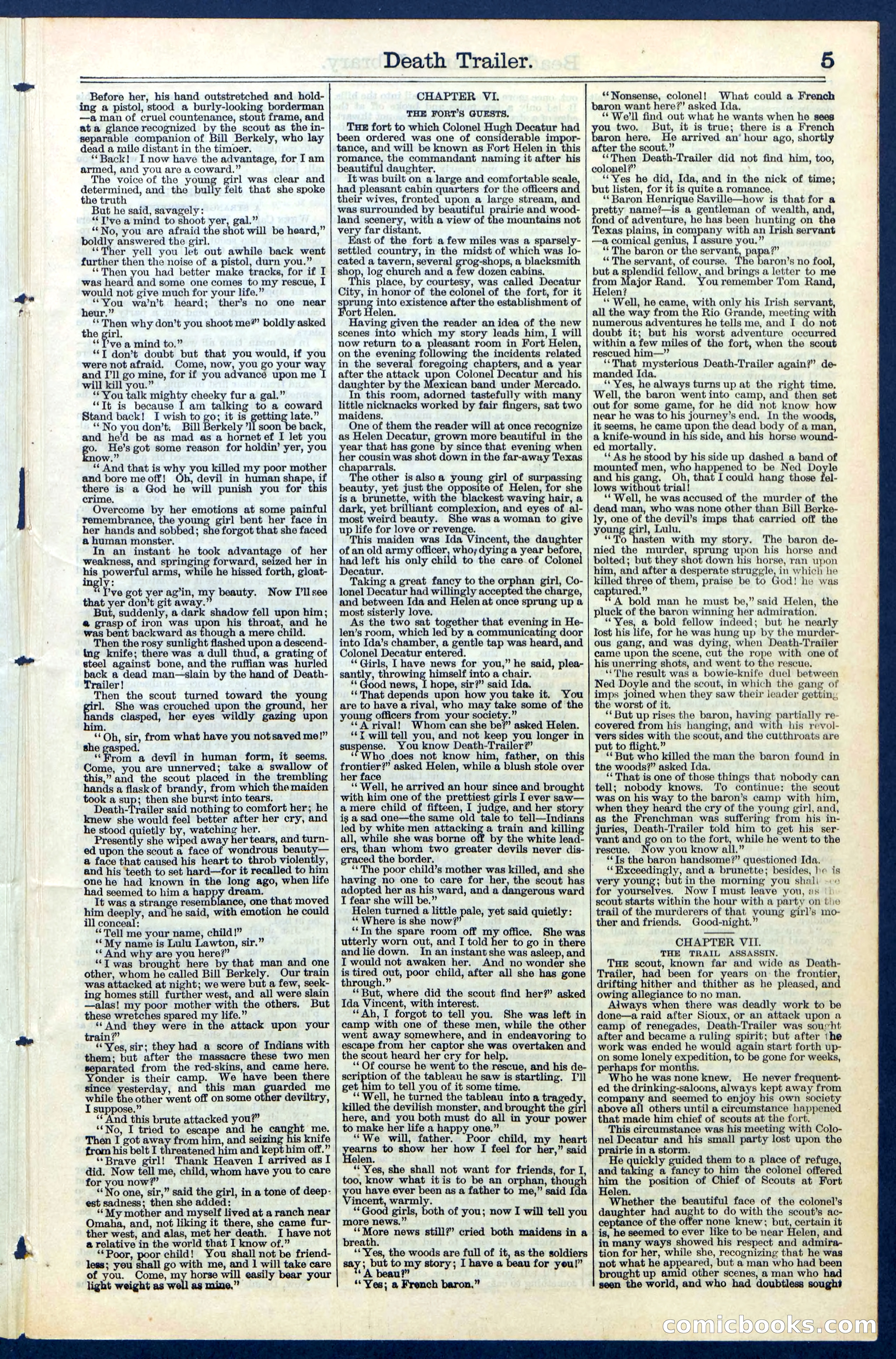 Beadle's Dime Library No. 52 — page 5 of 24