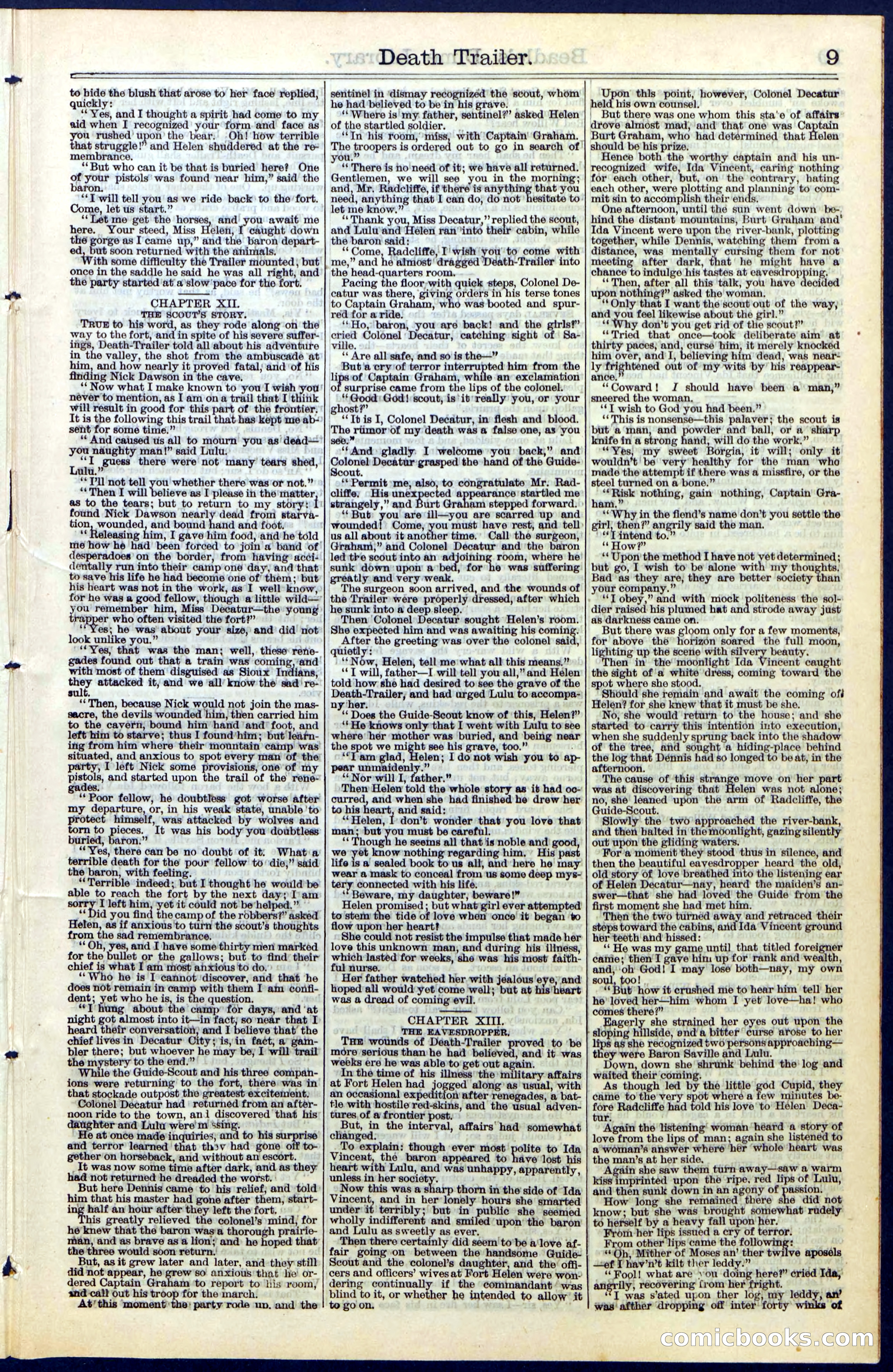 Beadle's Dime Library No. 52 — page 9 of 24